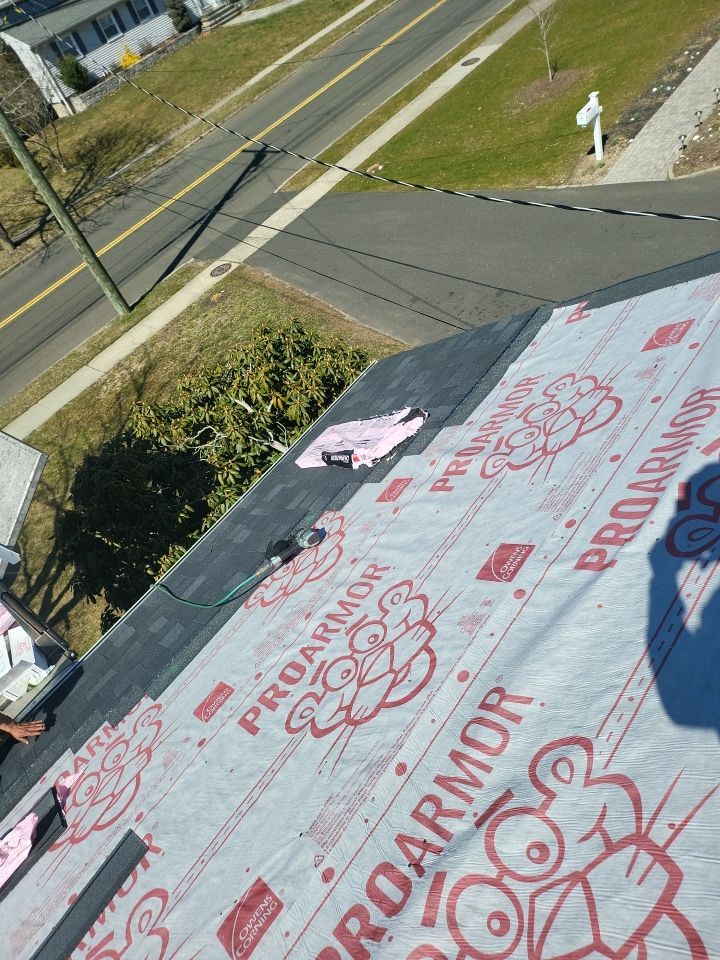 Residential Roofing Installation using Owens Corning TruDefinition Onyx Black by A Plus Exterior