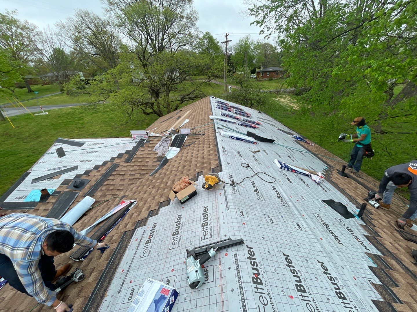 Residential Roofing Installation using GAF HDZ Roofing System  by Undersun Roofing 