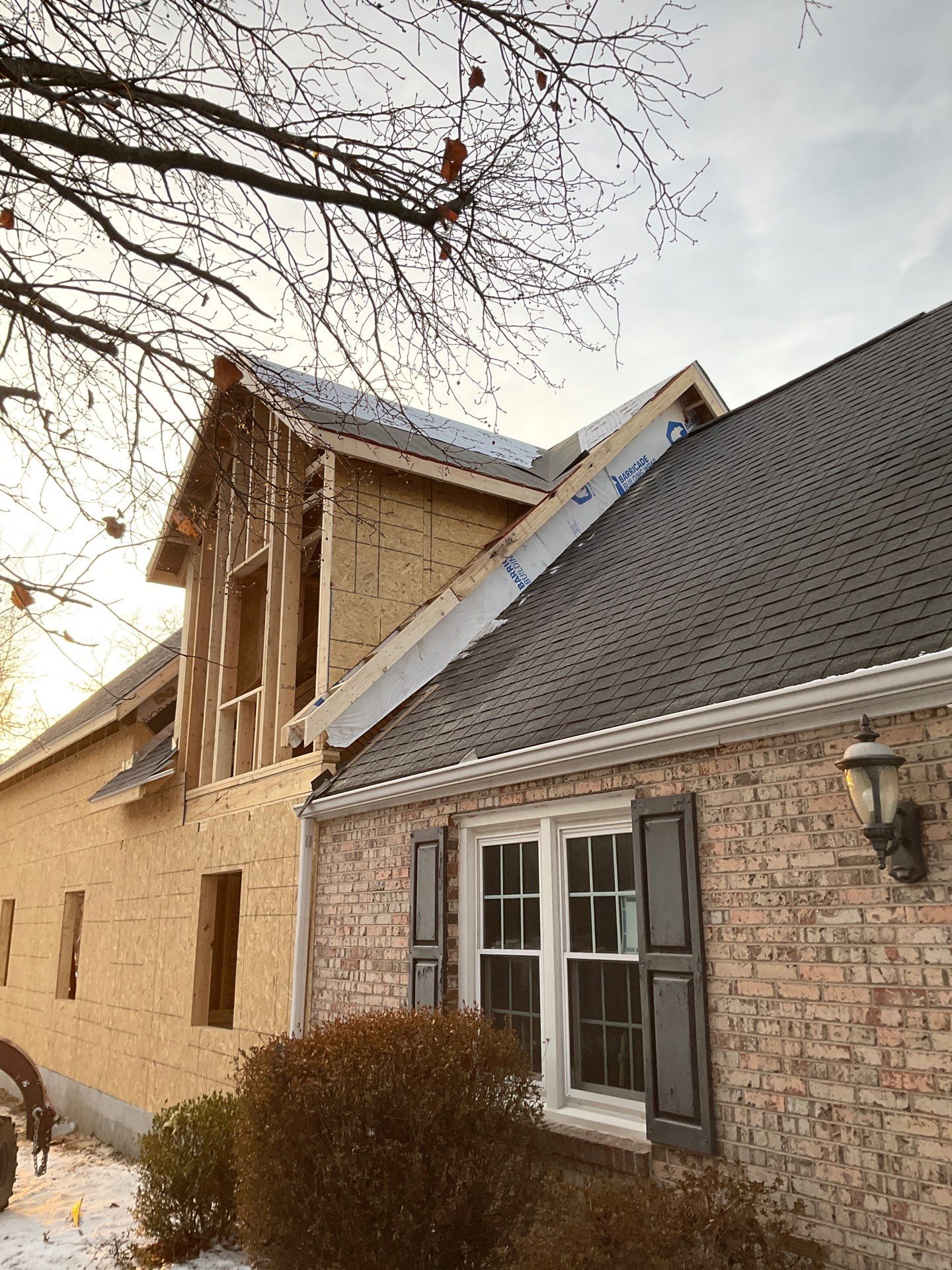 From Dormer to Full Gable Addition with Cathedral Ceiling by Esh Builders