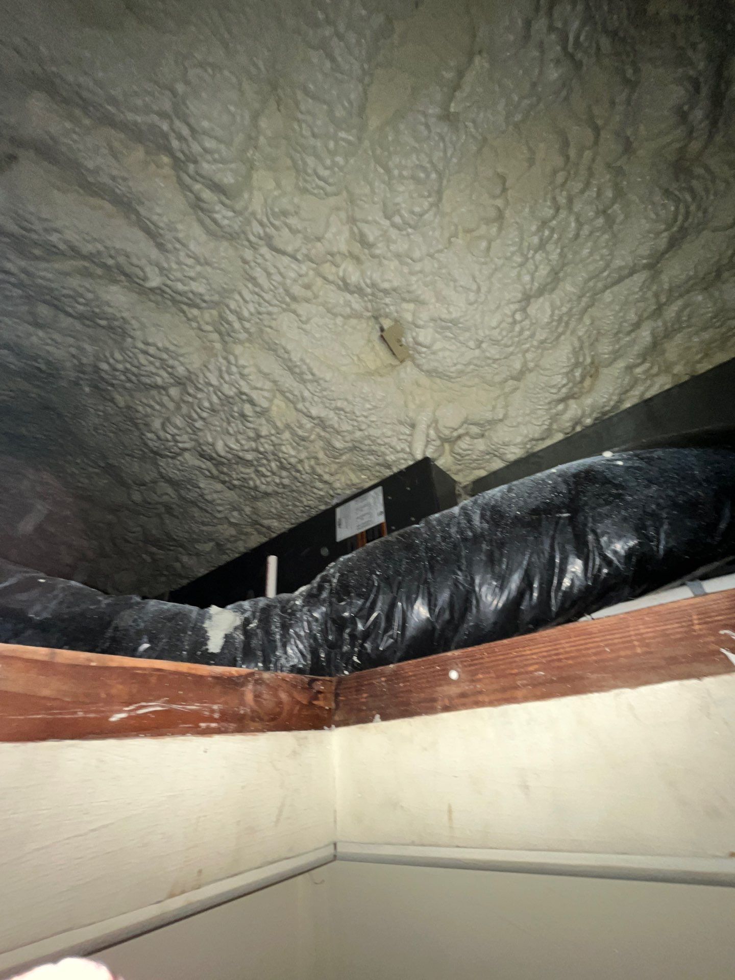 Basement Exterior Walls using Crawl Space Liner by NYS Foam & Energy