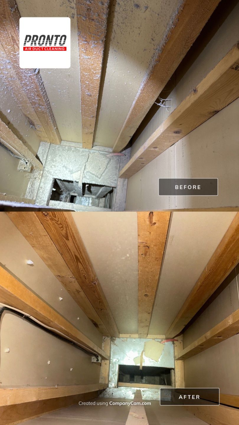 Air duct cleaning using Hypervac by Pronto Air Duct Cleaning
