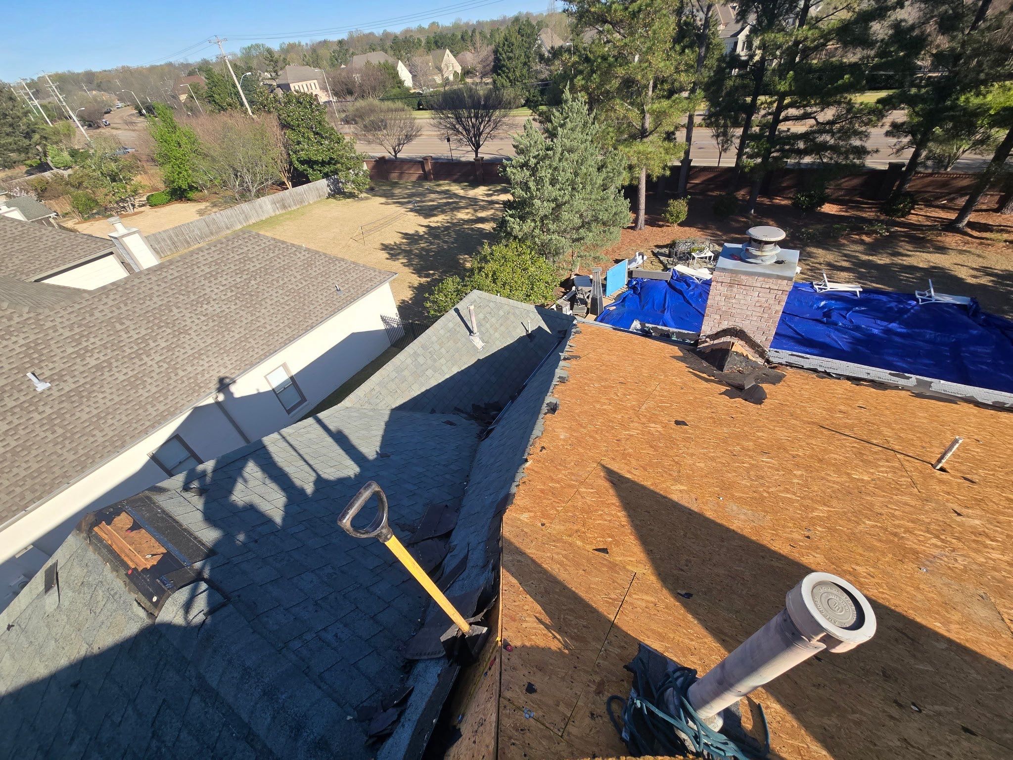 Germantown Roof Replacement Featuring GAF Timberline HDZ Shingles and New Gutter System in Germantown by Revival Roofing Services