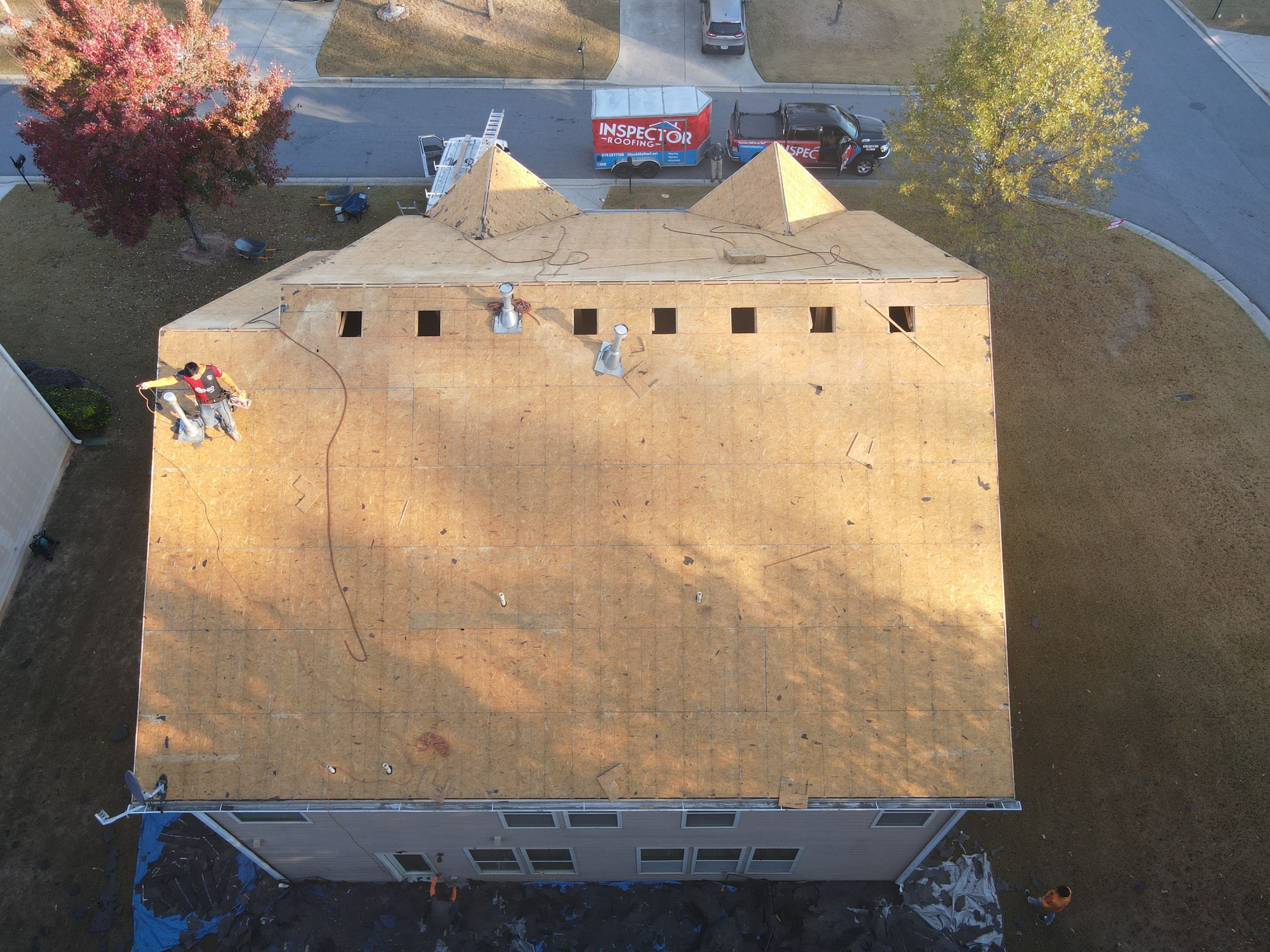 Residential Roofing Installation using Owens Corning by Inspector Roofing and Restoration
