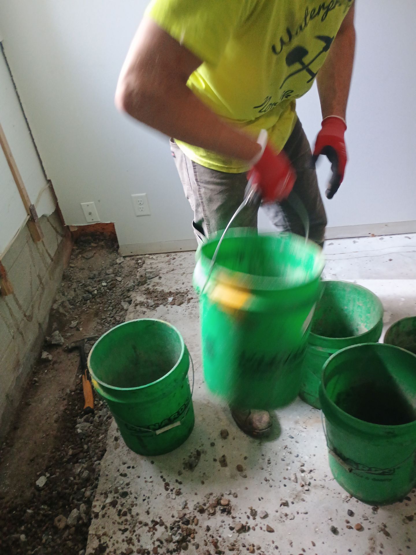 Drain tile for Kael in New Brighton by Waterproofing Northeast