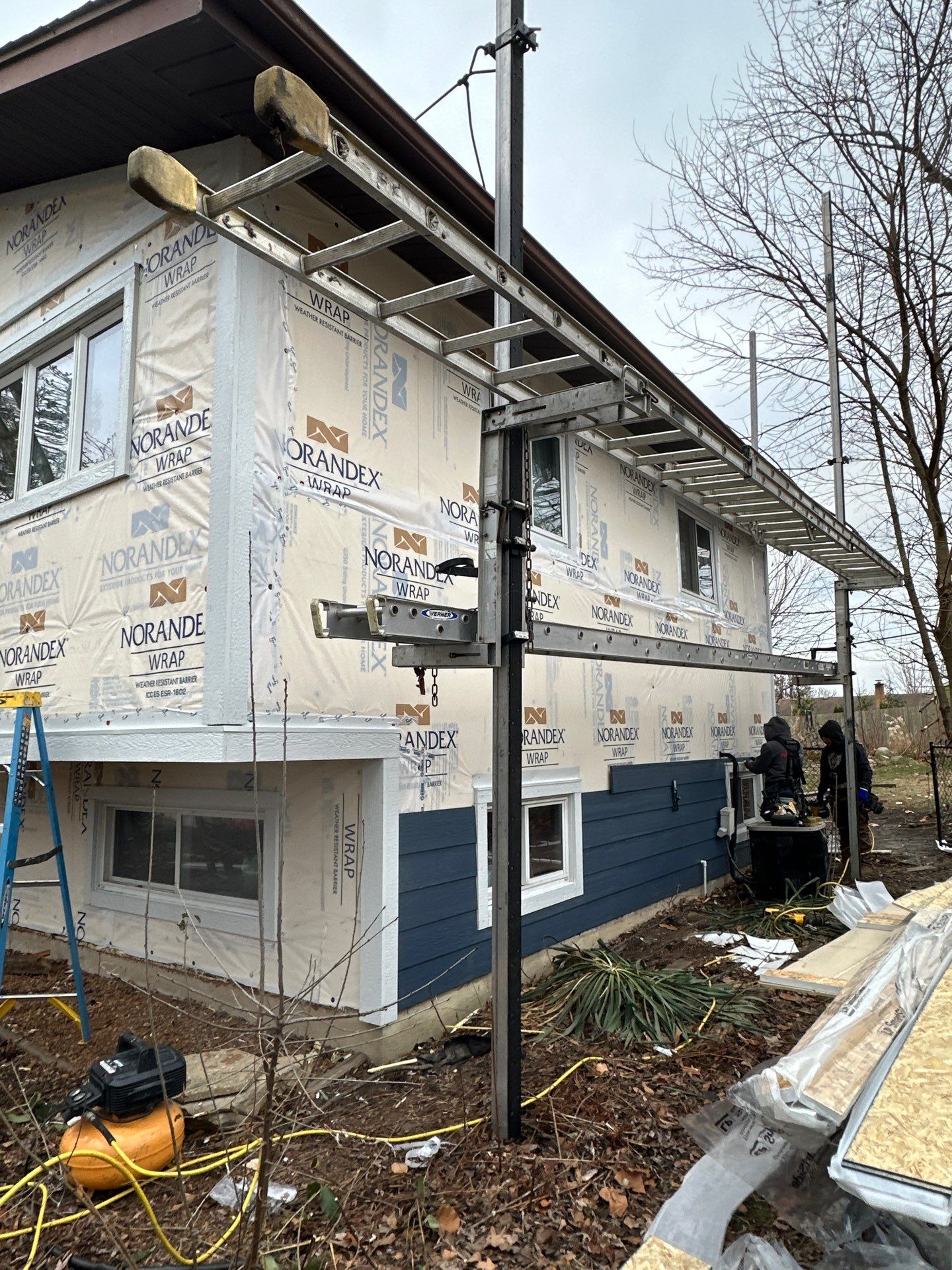 Siding Installation using LP Smartside  by Perfect Exteriors Inc. 