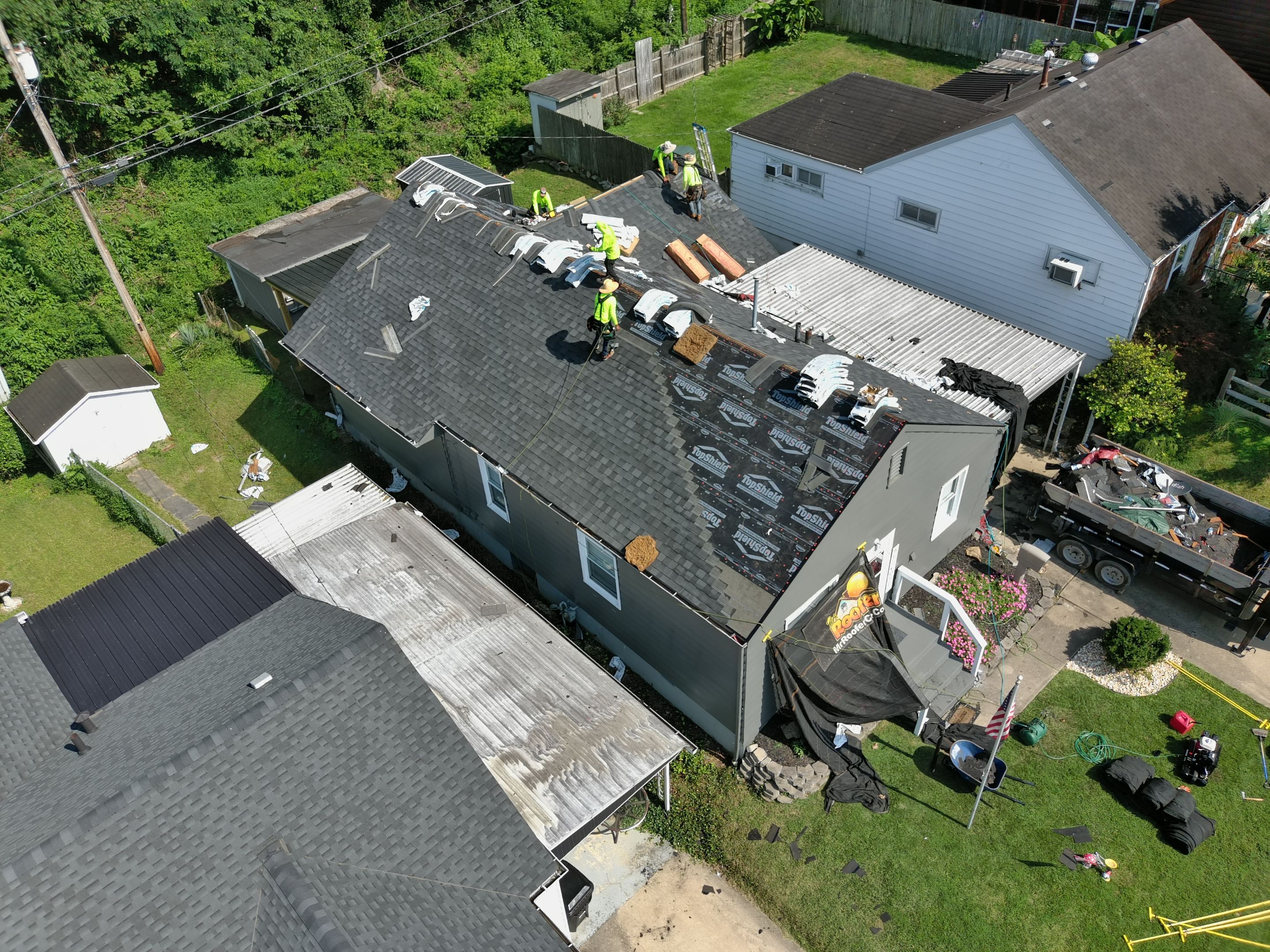 🖤 Sleek. Bold. Built to Last — Granite Black in Portsmouth! by Mr. Roofer
