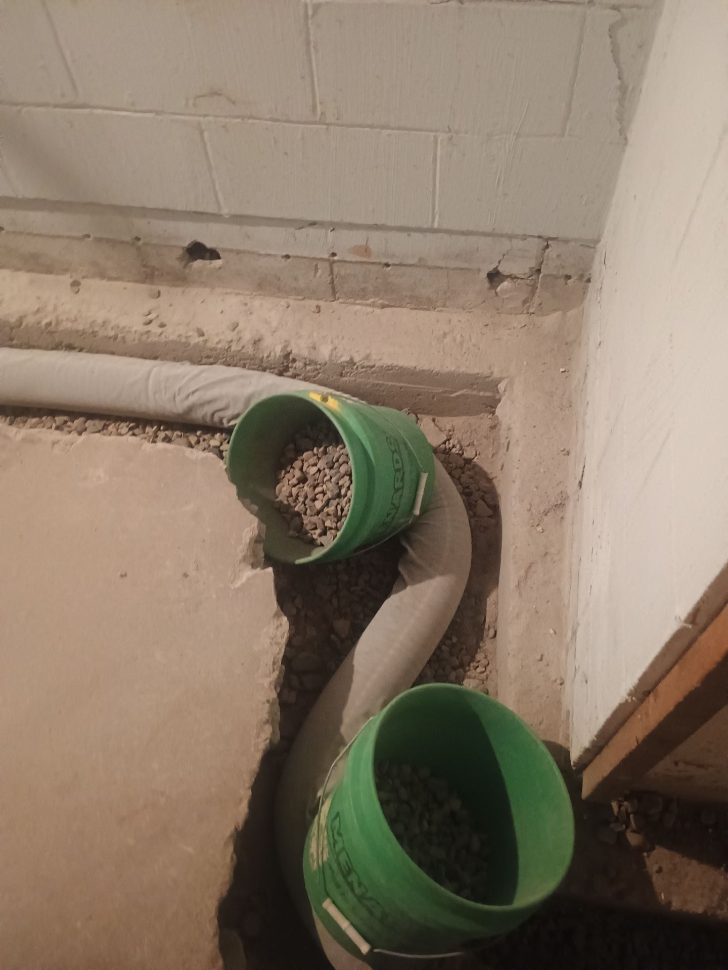 Interior Drain Tile Installation in South Minneapolis by Waterproofing Northeast