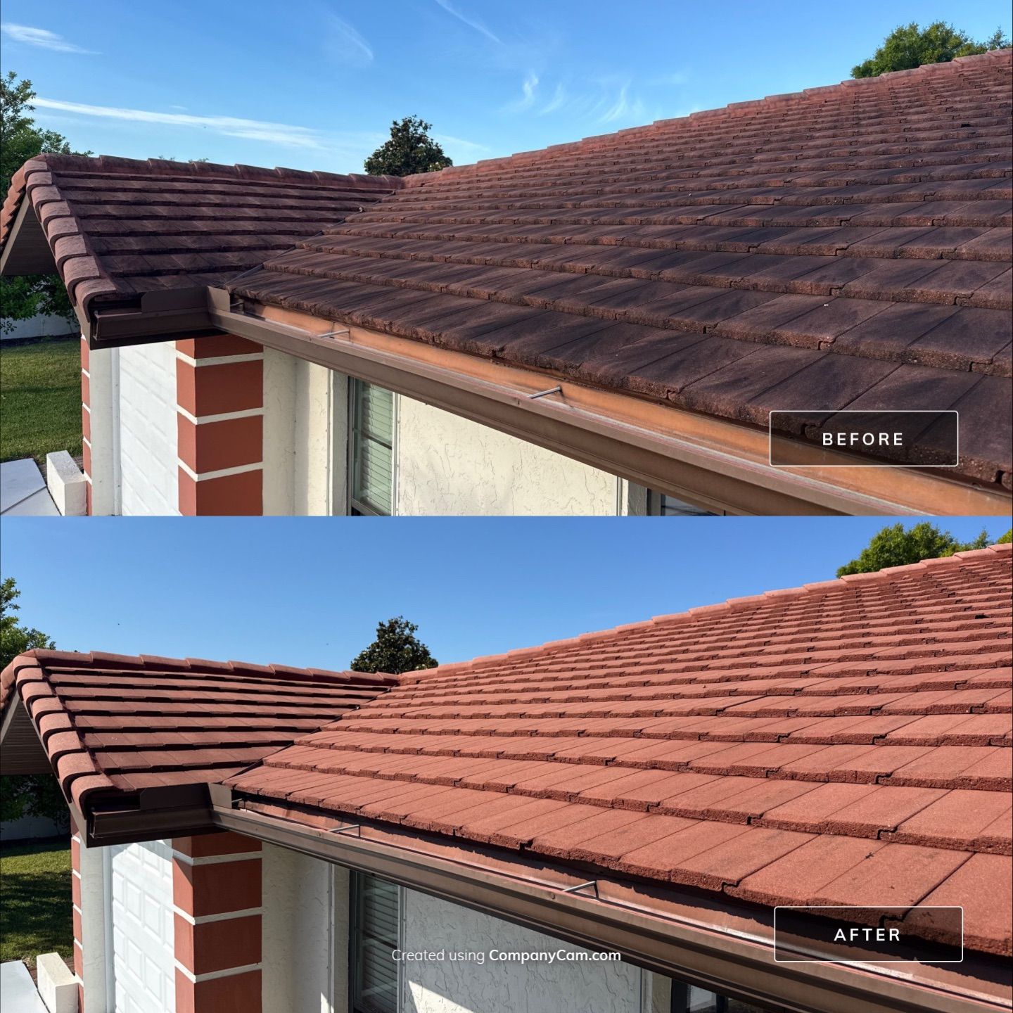 Tile Roof Cleaning & House Wash in Vivienda I – Bradenton, FL by Sunshine AquaWash