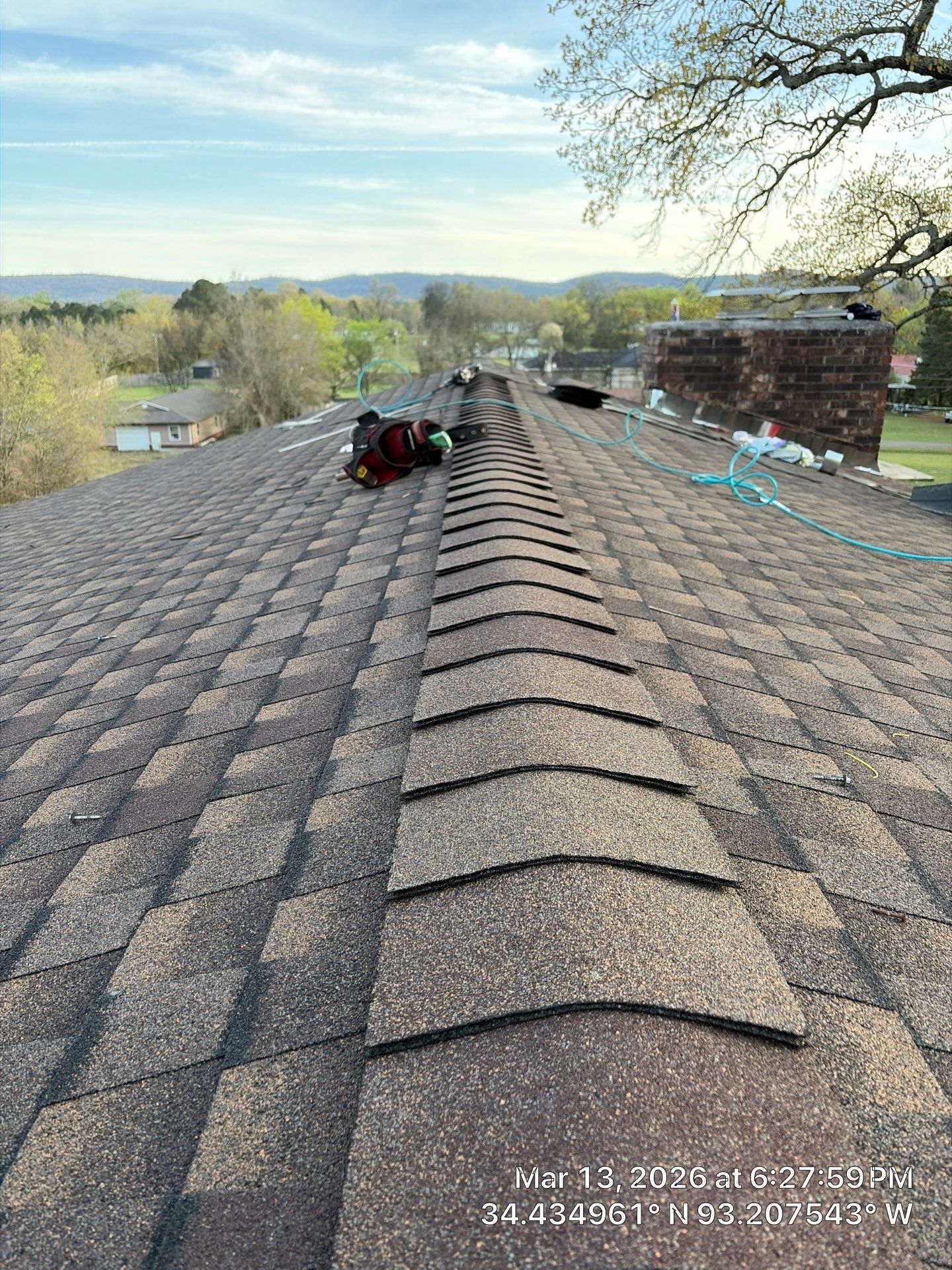 GAF Timberline UHDZ Shingle Roof Replacement and Decking Repair in Pearcy by Temple Roofing and Exteriors