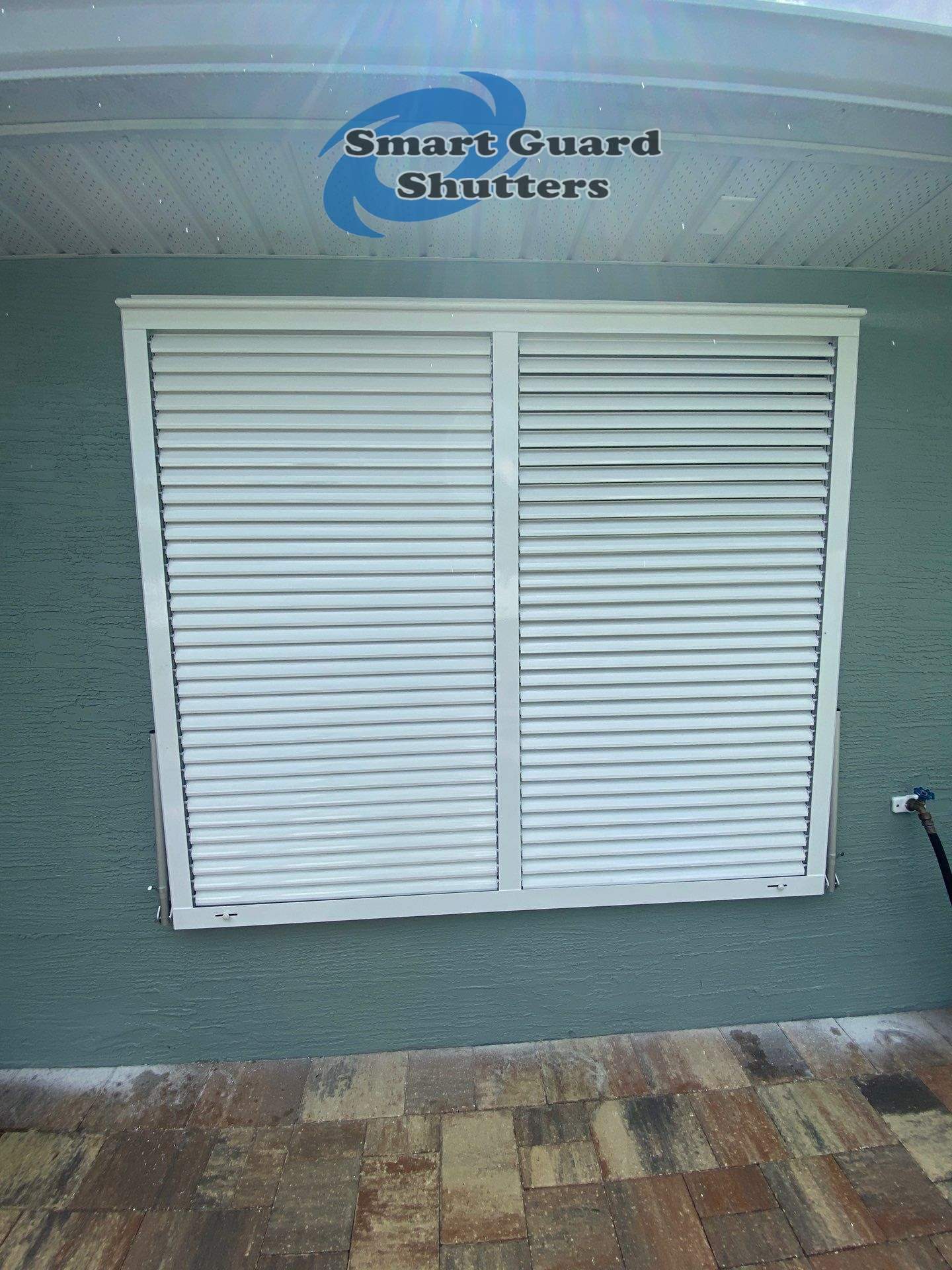 Hurricane Protection in White by Smart Guard Shutters