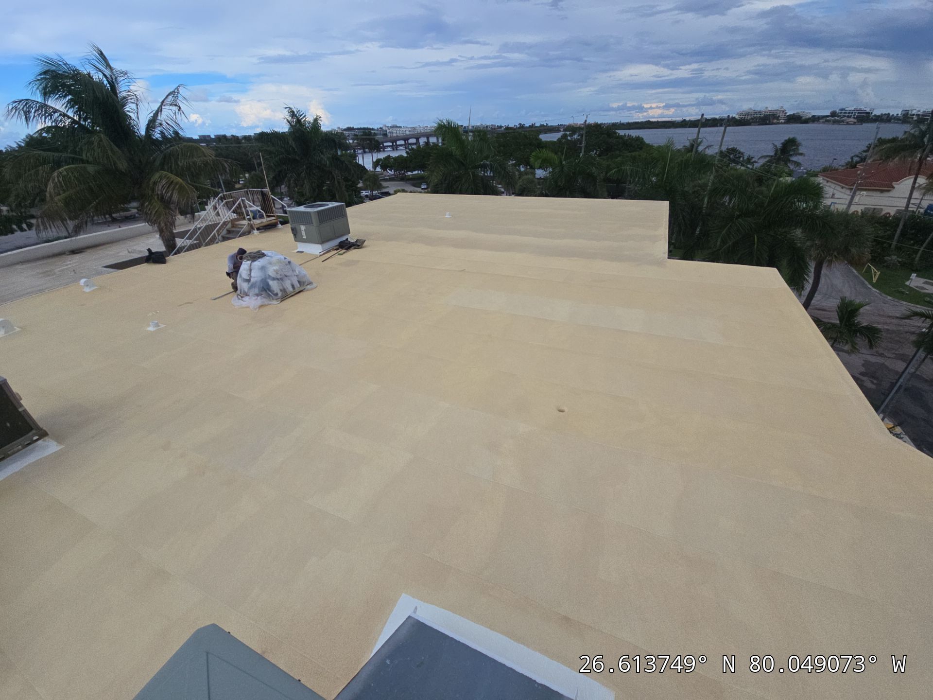 Commercial Roof Restoration for Lake Worth Beach Flat Roof Project by Roof King LLC