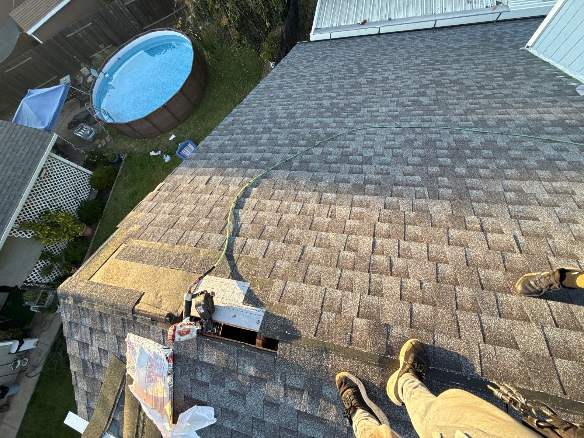 Residential Reroof using GAF HDZ RS by Nextop Roofing