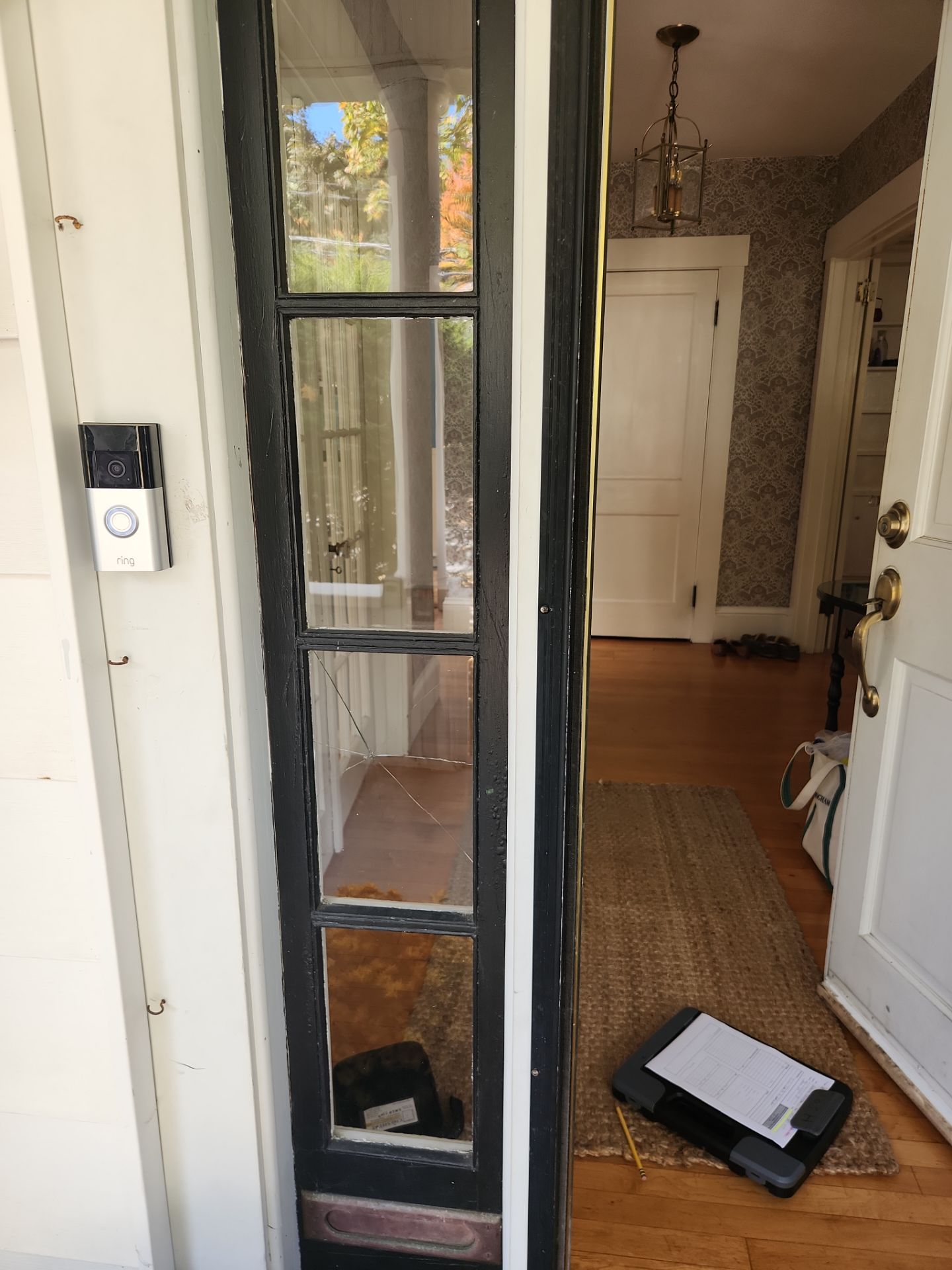 Glass Replacement in Door Sidelite by Cheshire Glass Company