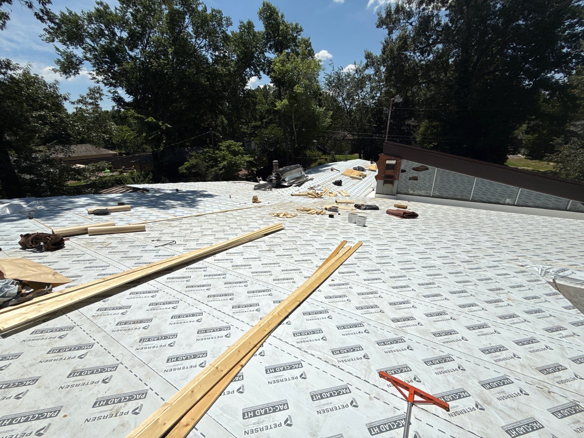Residential Standing Seam Metal Roof and Membrane Replacement in Memphis by Revival Roofing Services