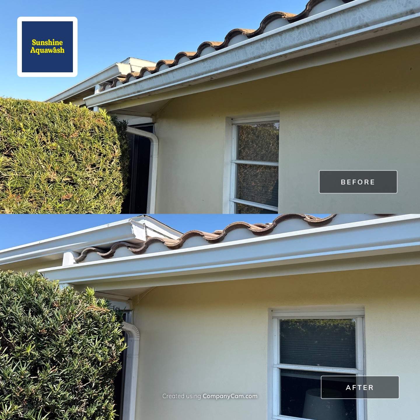 Concrete Tile Roof Cleaning in Village Green – Bradenton, FL | No Walking on Tiles! by Sunshine AquaWash