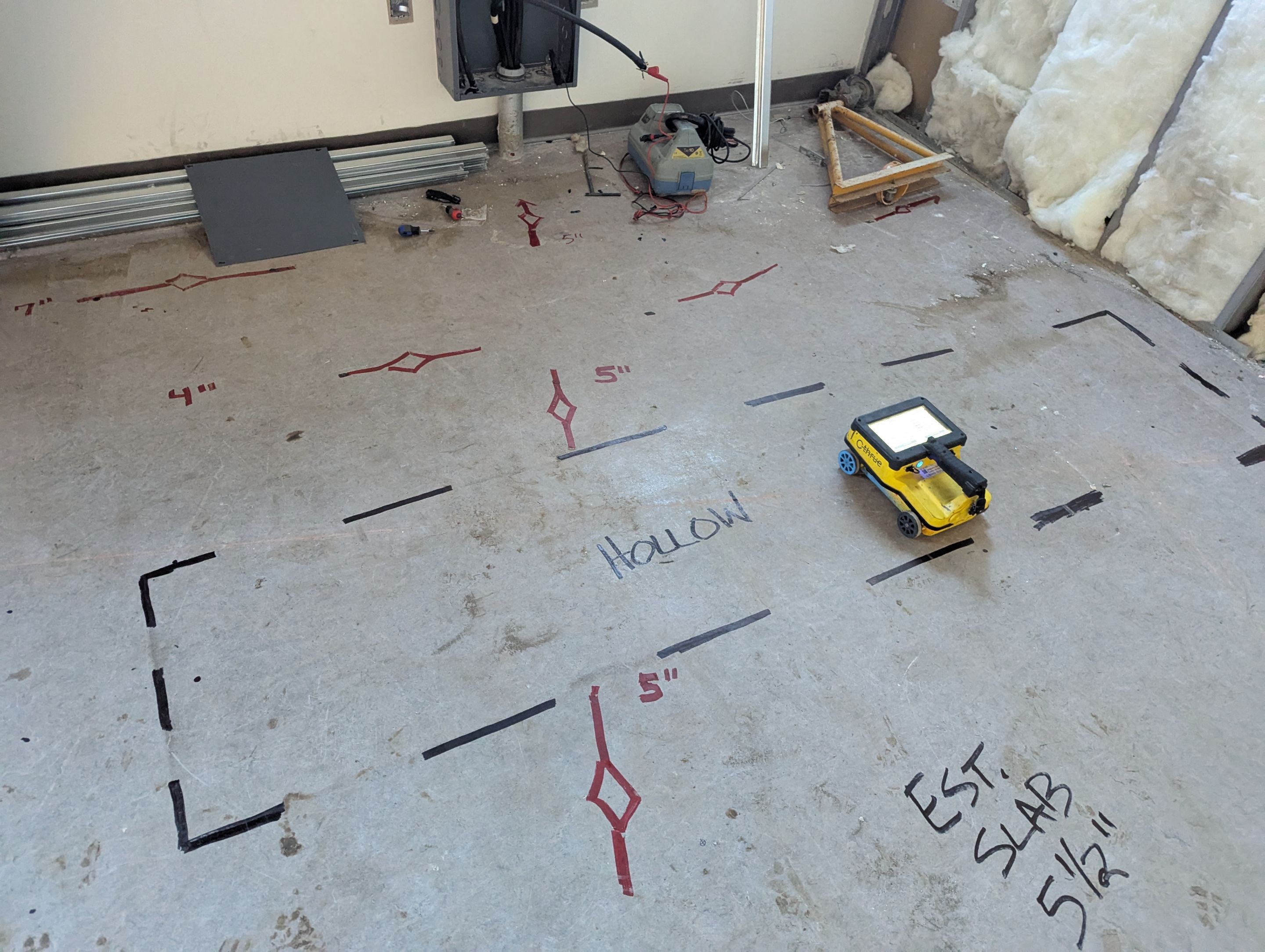 Concrete Scanning using Concrete GPR Scanner by Alsip Locating Service, LLC