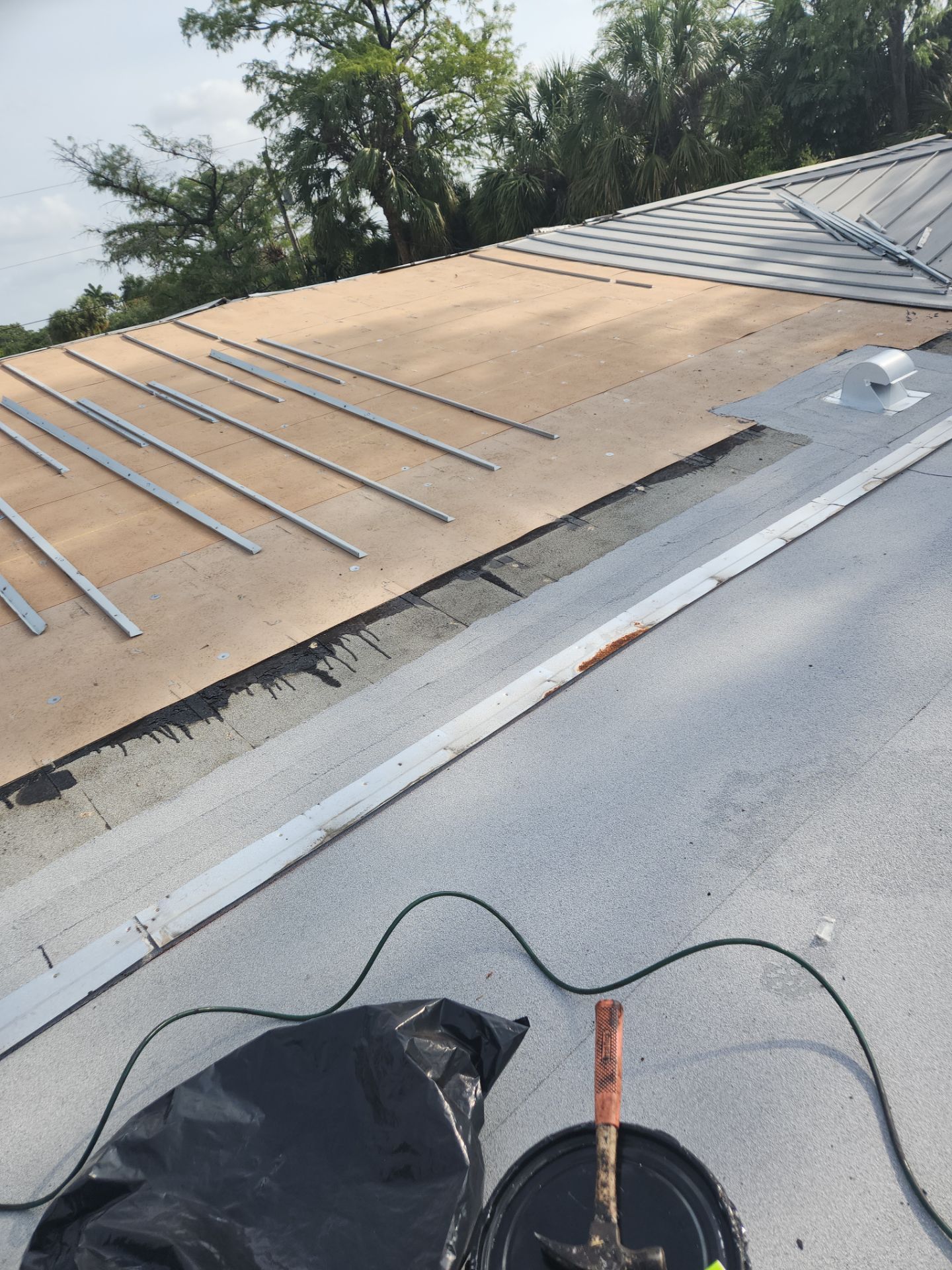 Flat Roof Replacement and Fascia Repair in Margate by Aastro Roofing