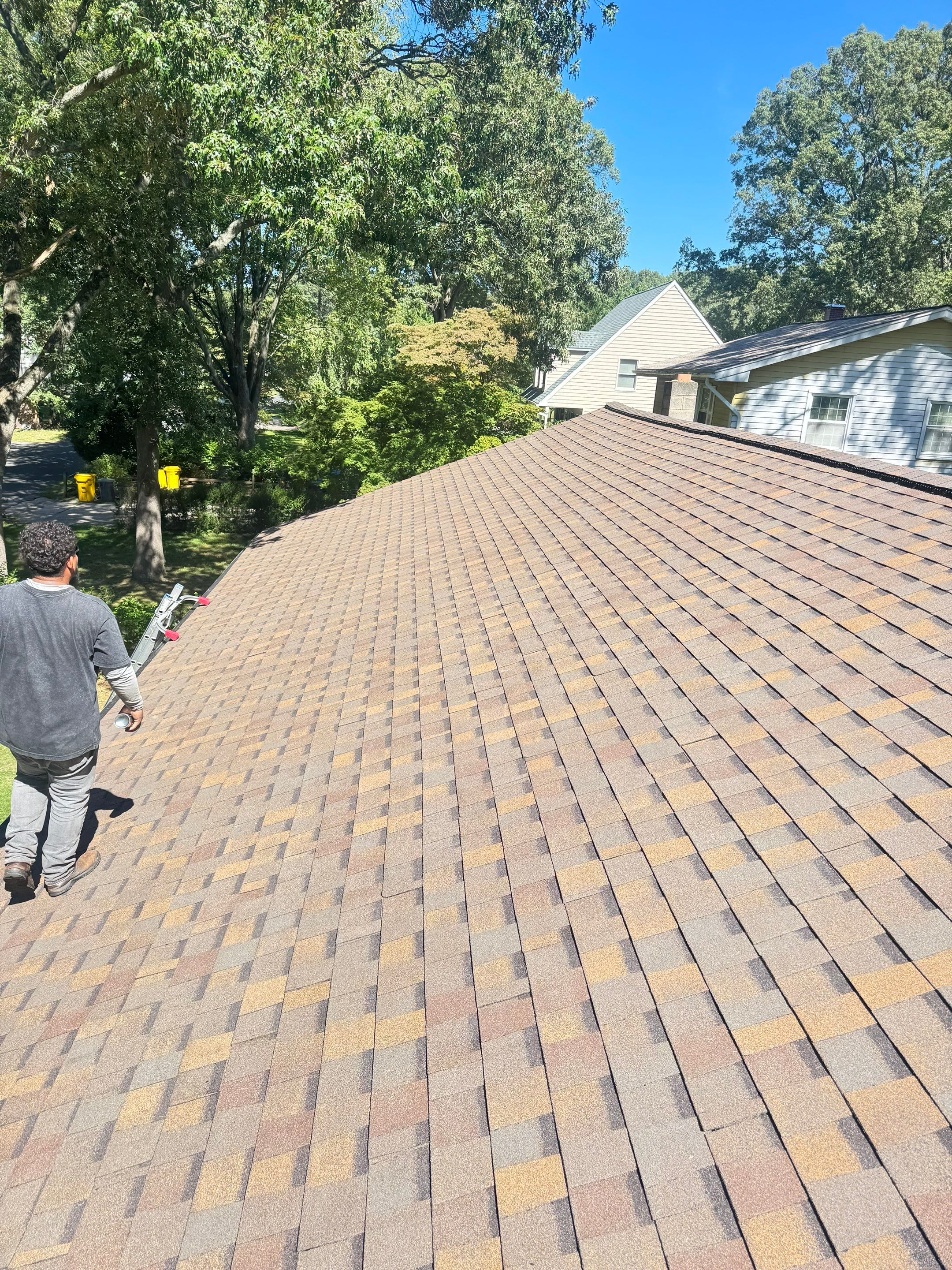 Full Roof Replacement and Gutter Guard Installation in Pasadena, Maryland by First Chesapeake Roofing