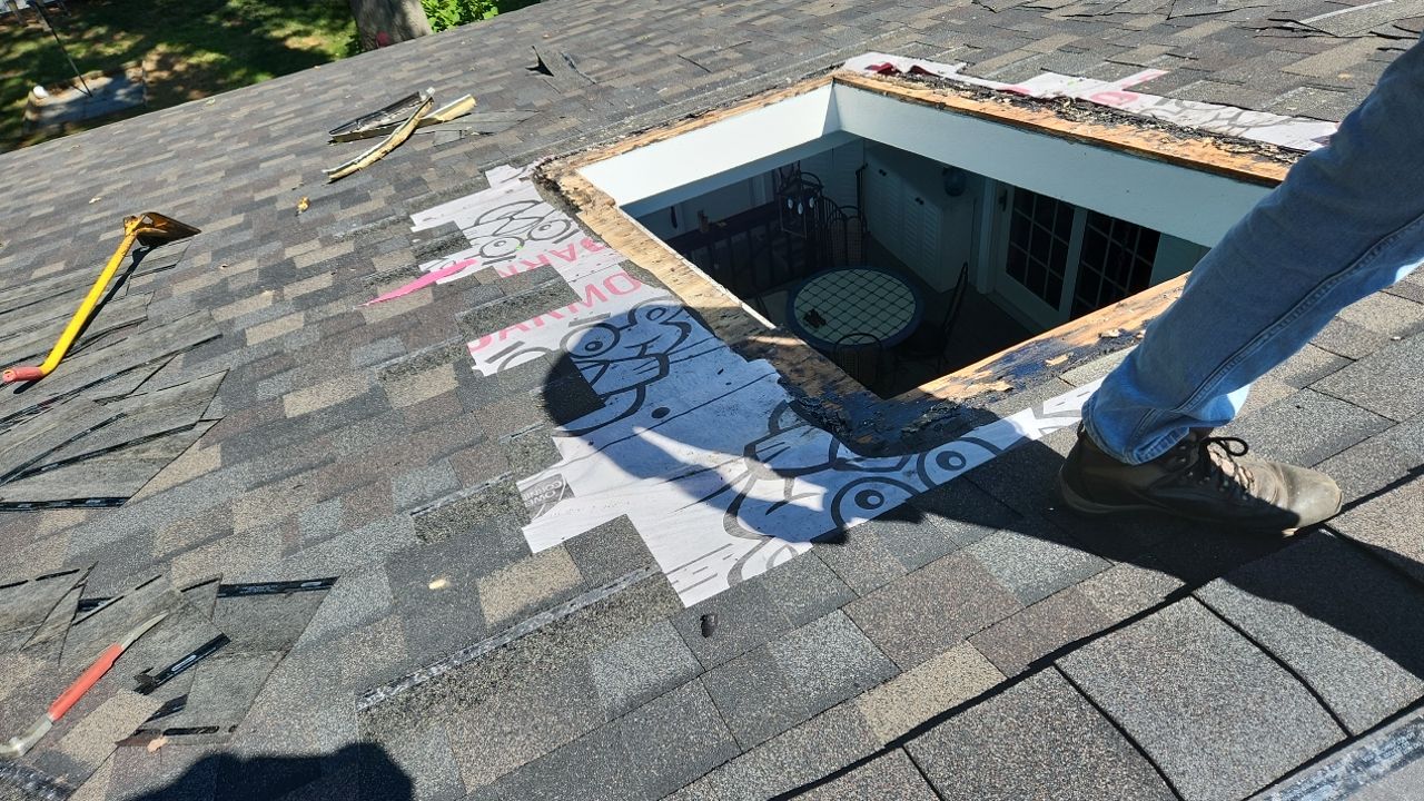 Residential Roofing Installation using Owens Corning TruDefinition Duration Designer - Black Sable by A Plus Exterior
