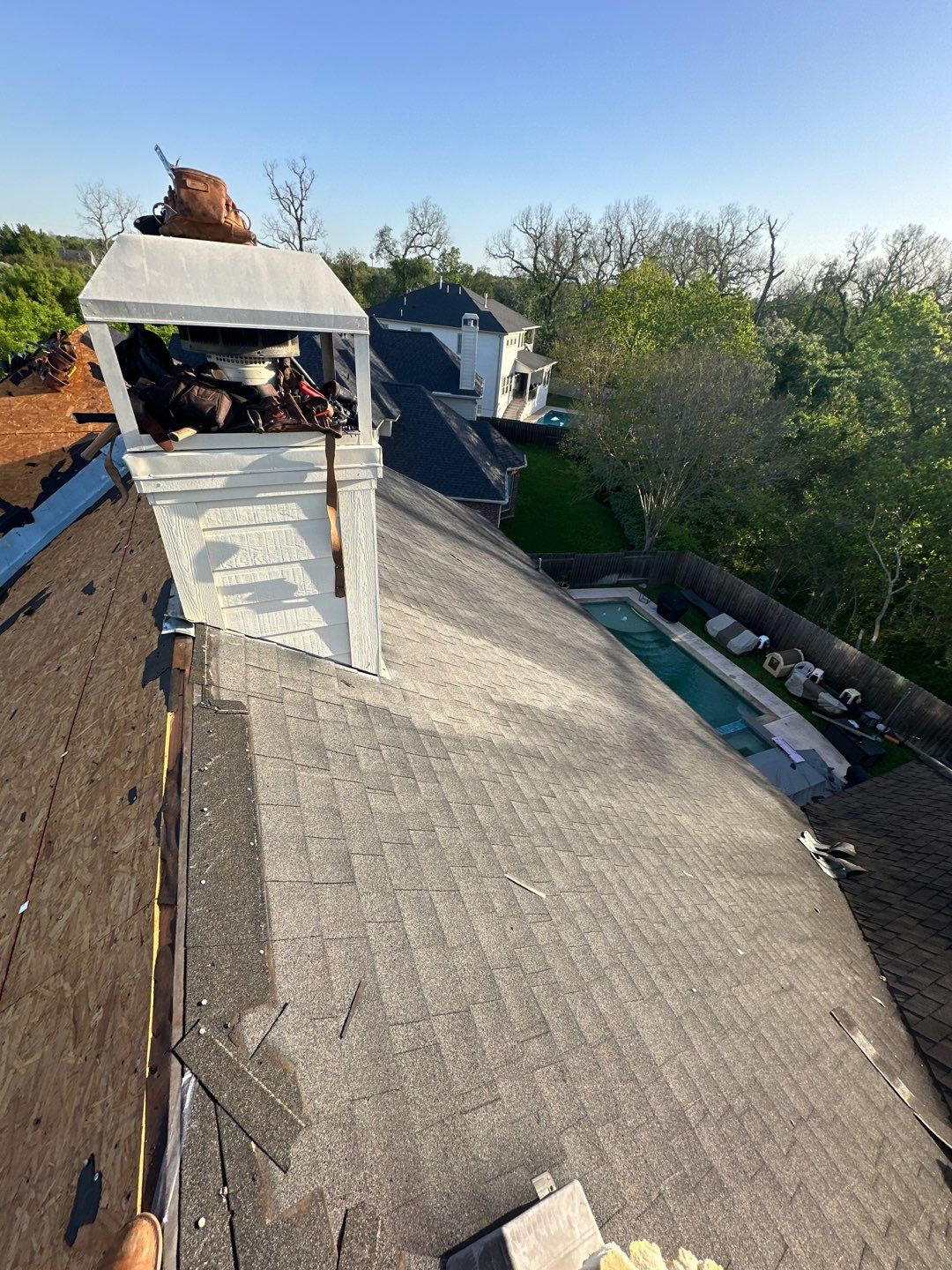 Residential Roofing Installation using Owen's Corning Duration (Lifetime) Shingles by Roof Repair Company