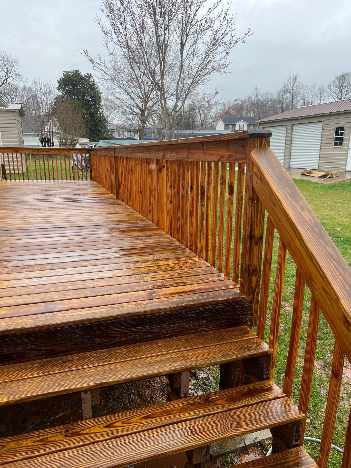 Coated Deck using Wood Sealant by DuraSeal