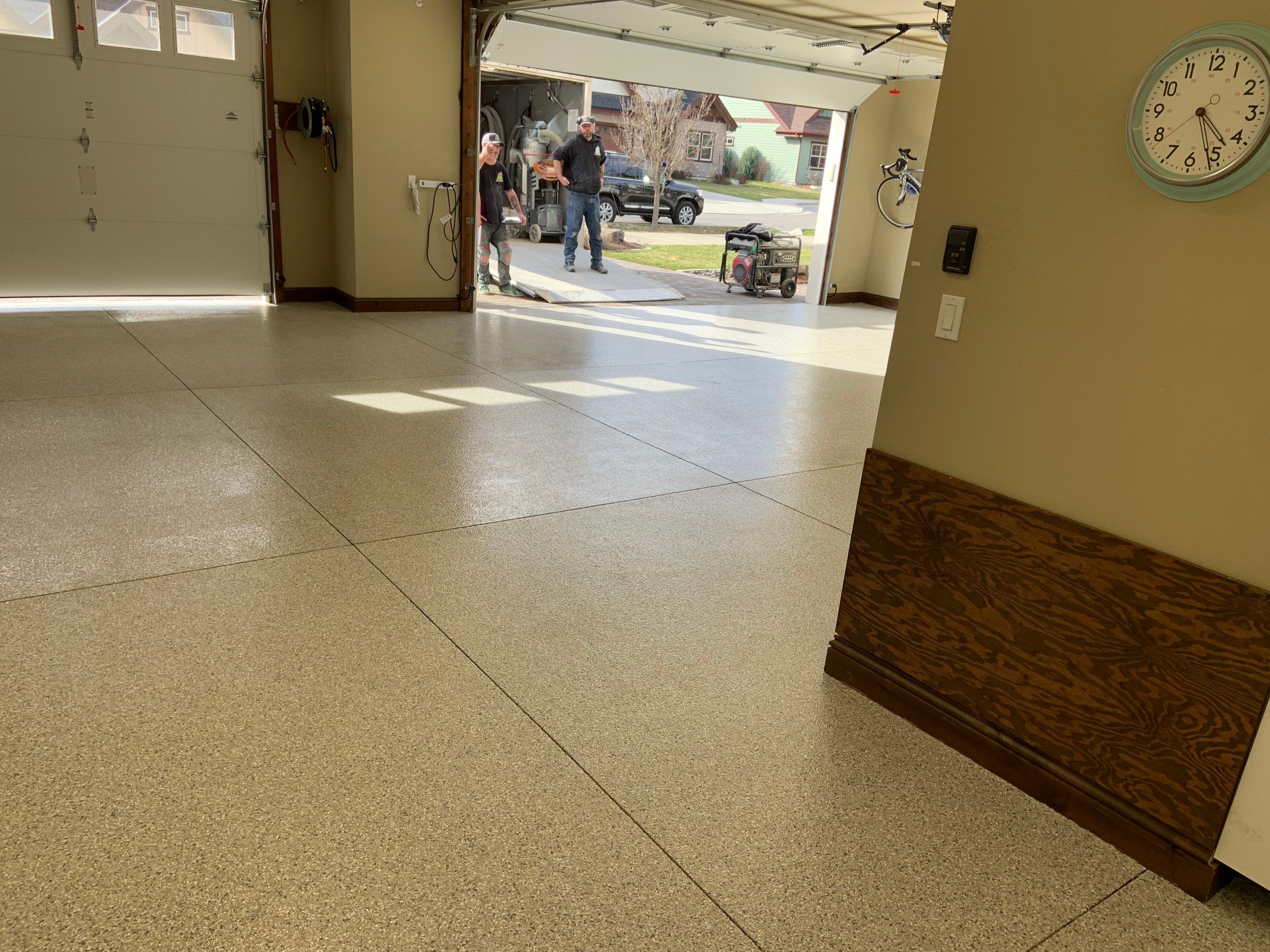 Garage Transformation using Mt Everest by Croc Coatings, LLC