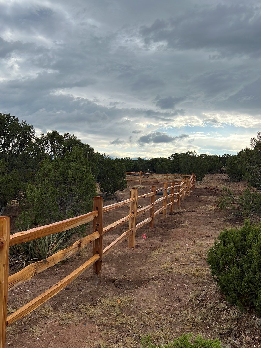 Residential using Split-rail by Valley Fence Company