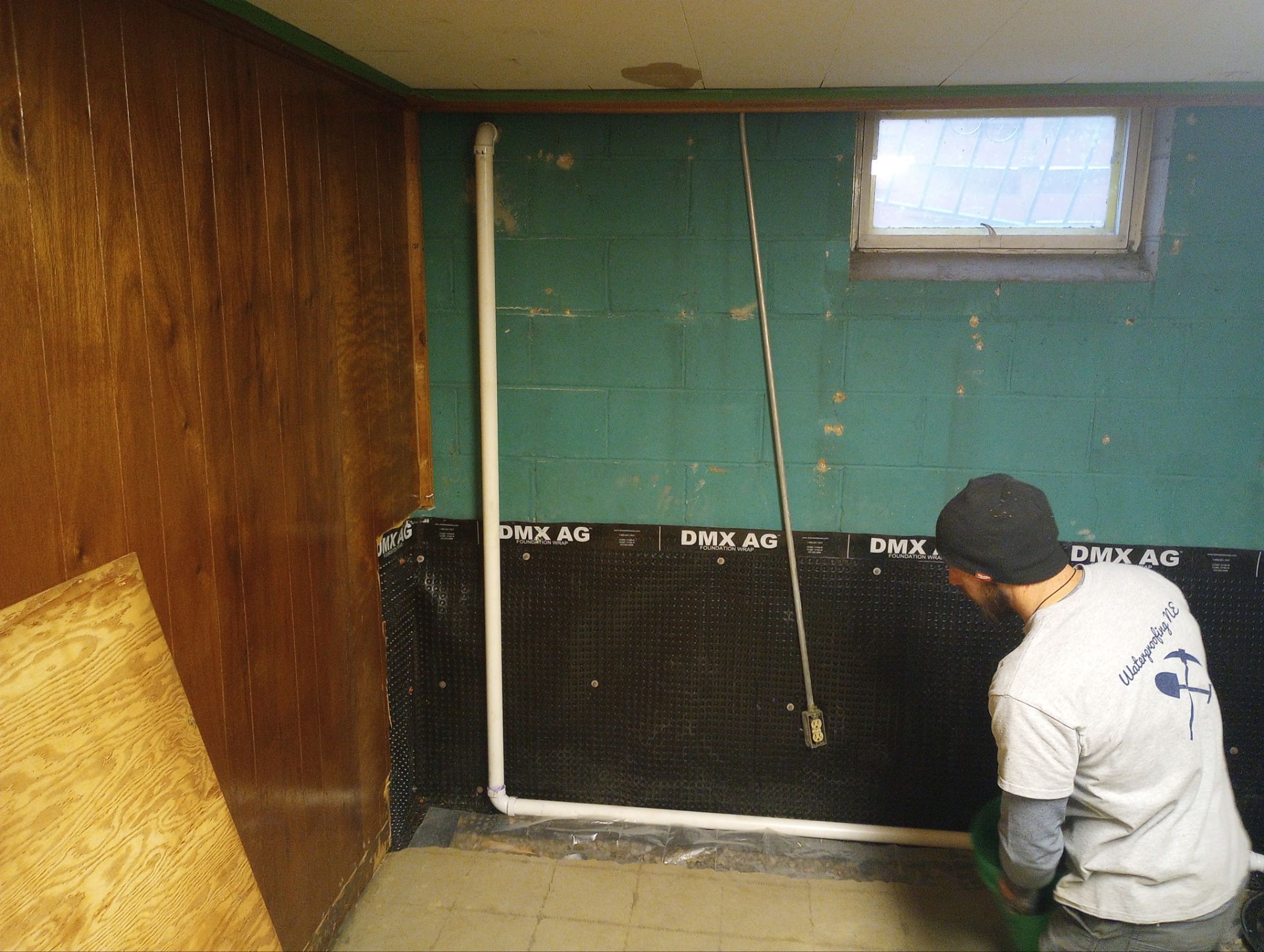 Interior Basement Waterproofing in South MPLS by Waterproofing Northeast