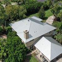 24ga 1.5" Mechanical Seam Silver Metallic by Total Roofing System The Metal Roof Experts