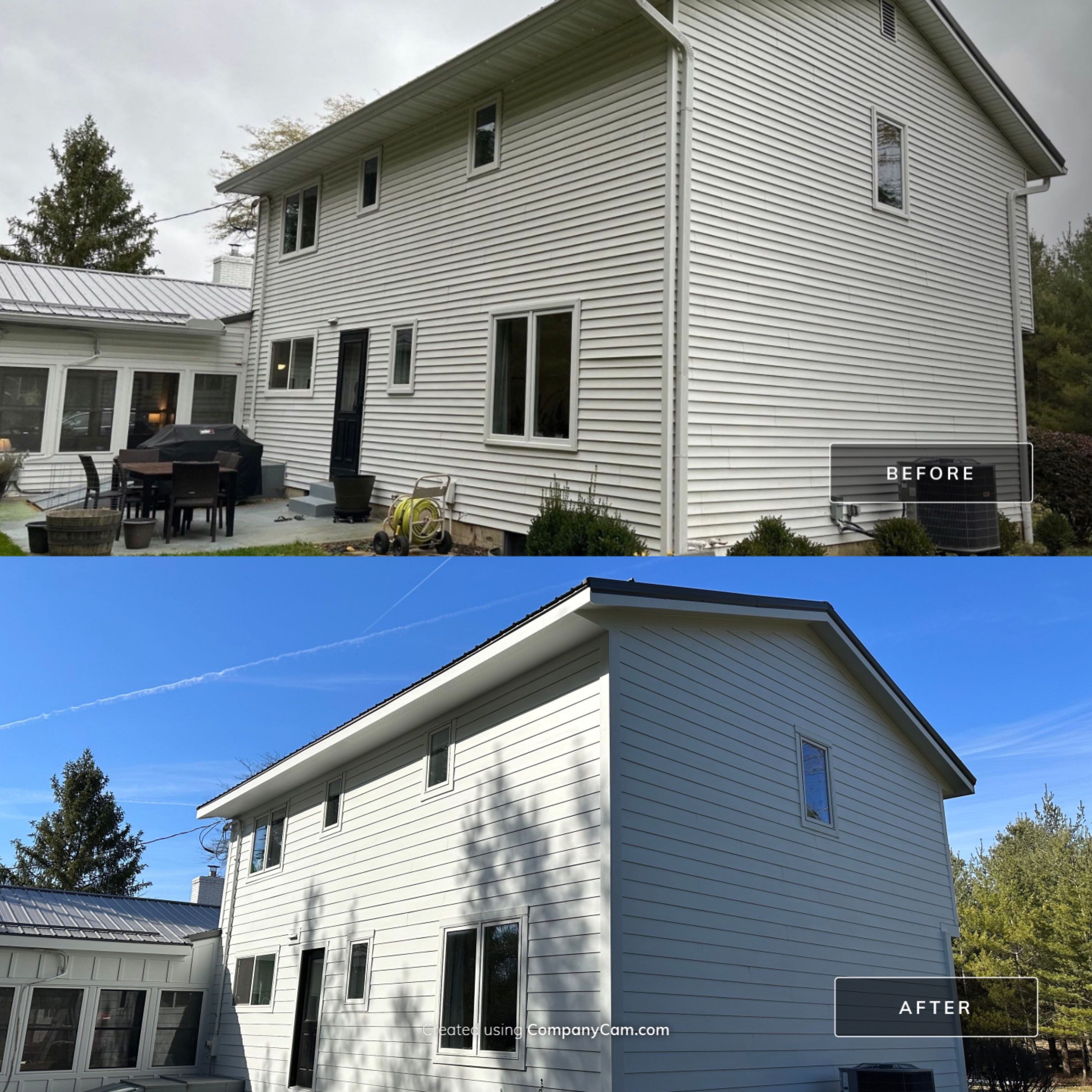 James Hardie Siding installation in New Albany by Best Exteriors Inc