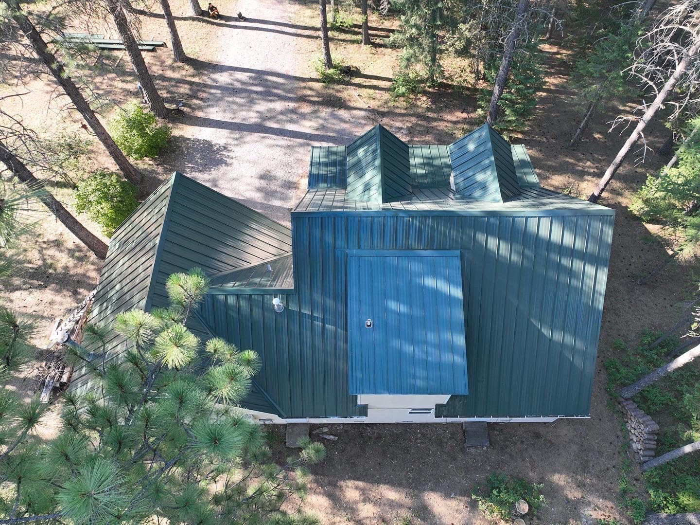 Green Snap Lock Standing Seam  by Montana Roofing Solutions