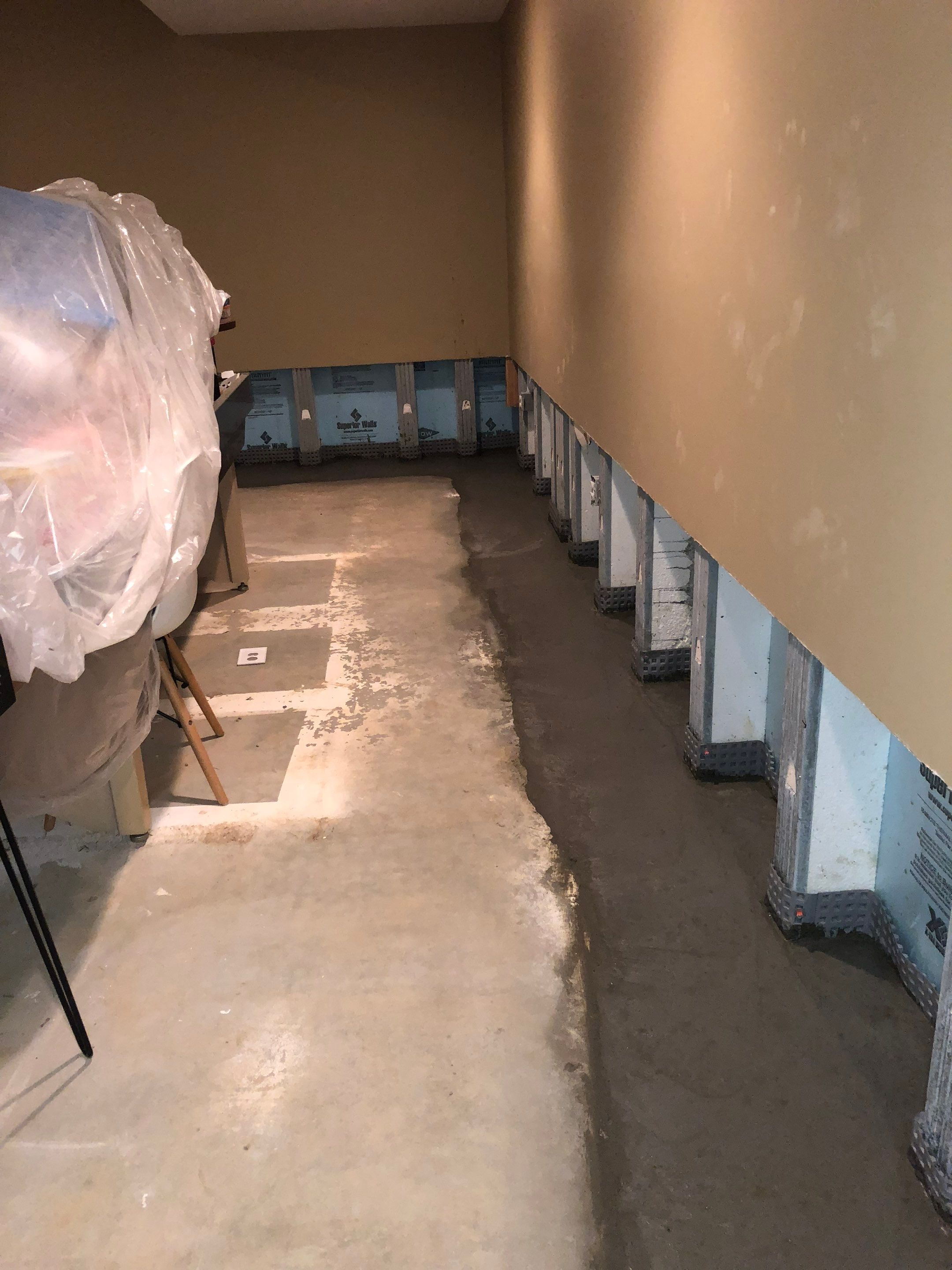 Interior French Drain Job in Summit, NJ by Pure Service Pro, LLC 