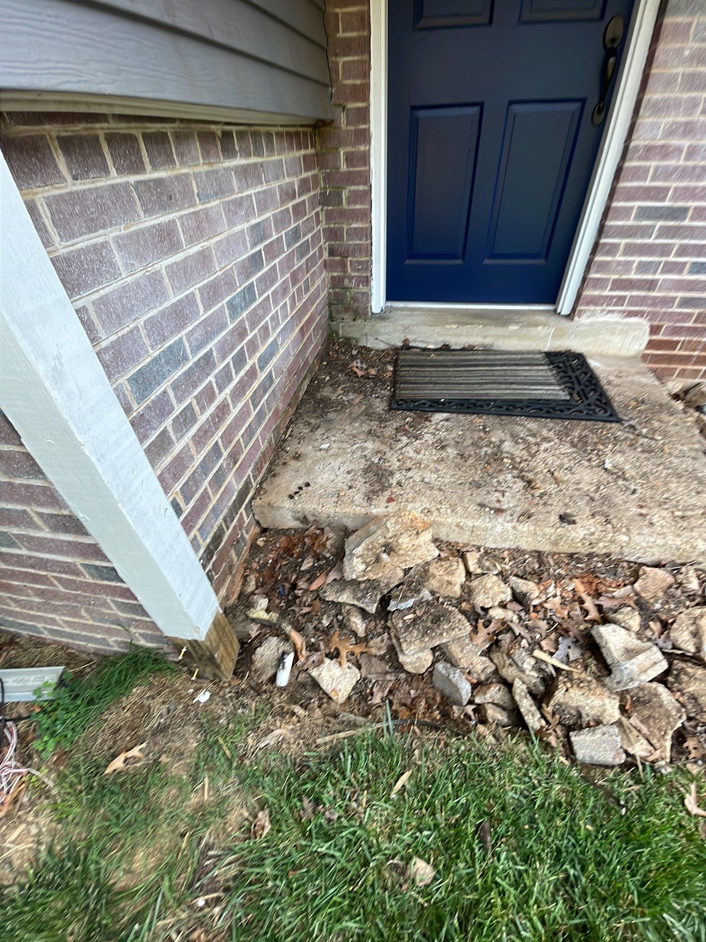 New walkway with stairs and a new front porch by Fairfax Contractors, LLC