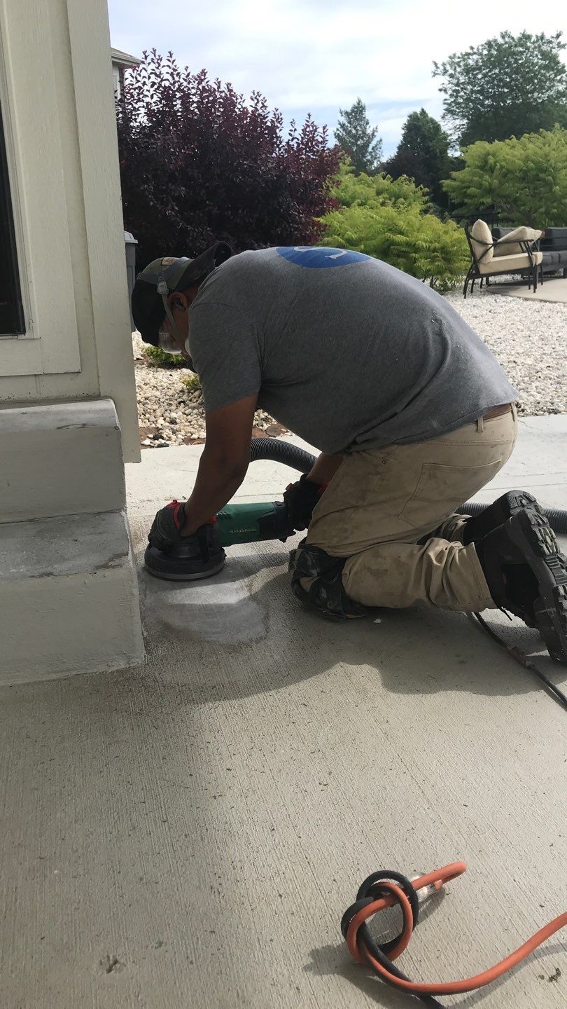 Patio using Slate Stone by Select Painting, Coatings & Garage Cabinets
