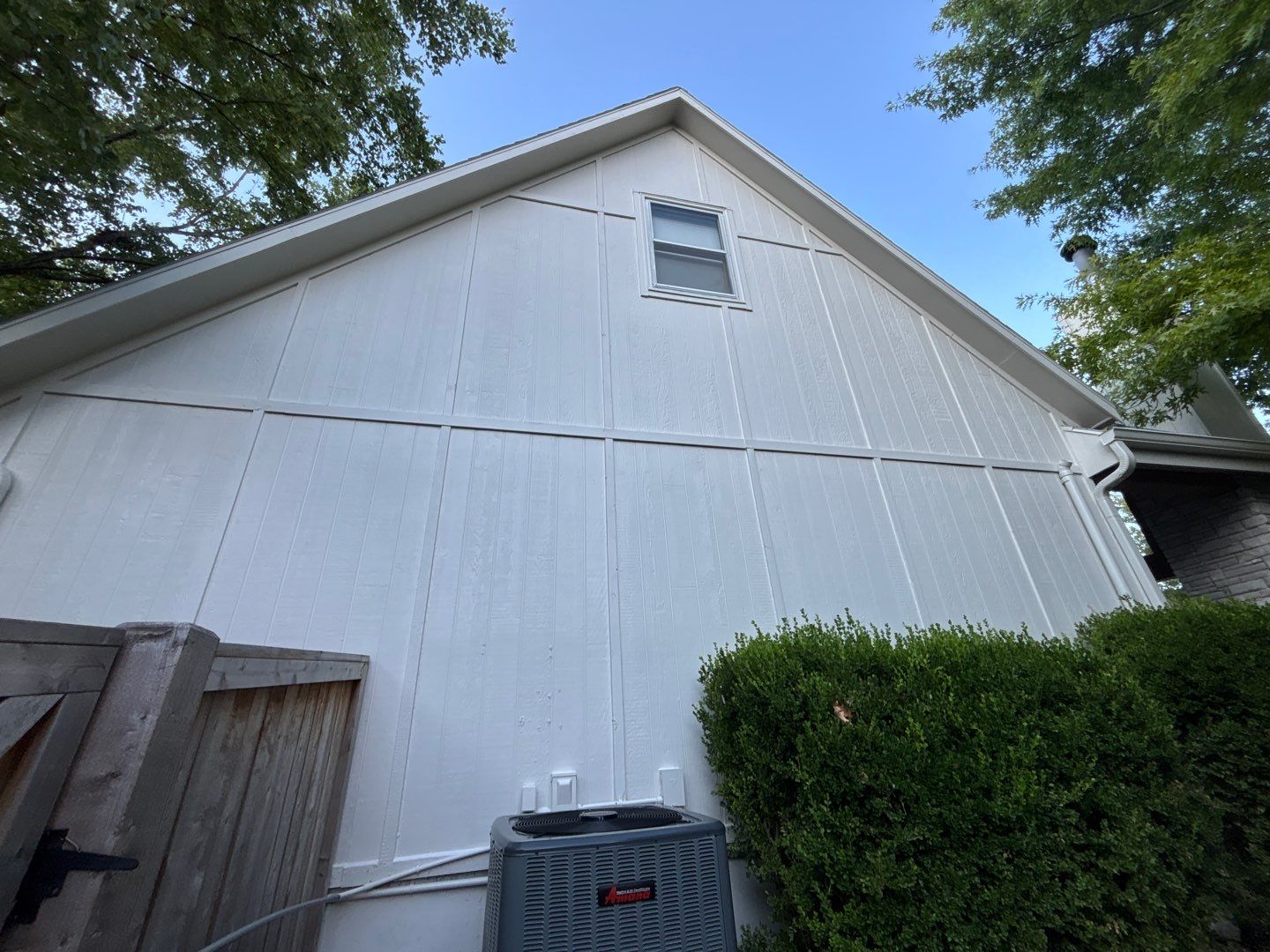 Shoji White Exterior Painting and Comprehensive Wood Rot Repair in Overland Park by Cougar Painting