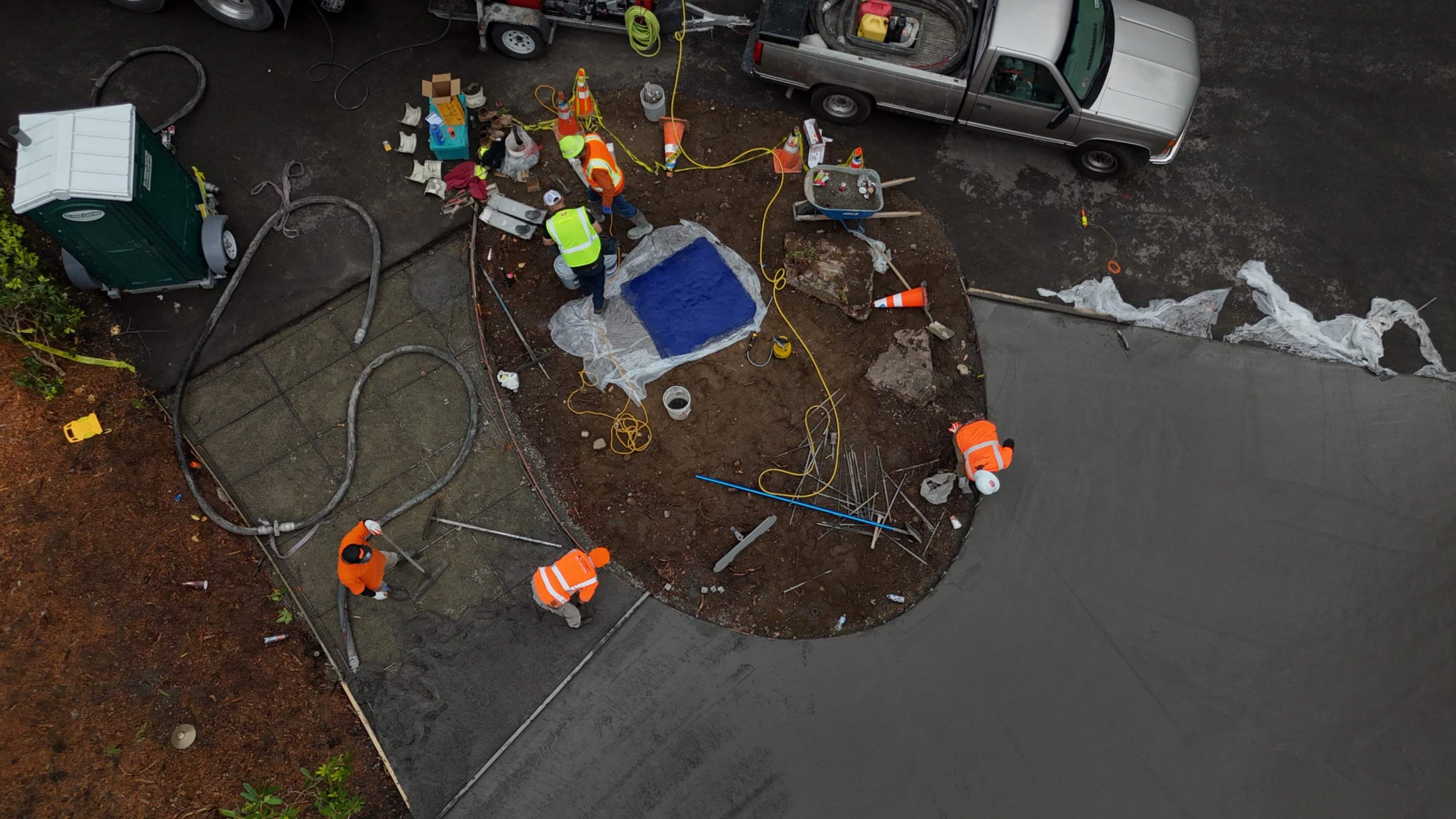 Stamped Concrete Driveway Renovation | Woodinville  by Jireh Asphalt & Concrete Inc 