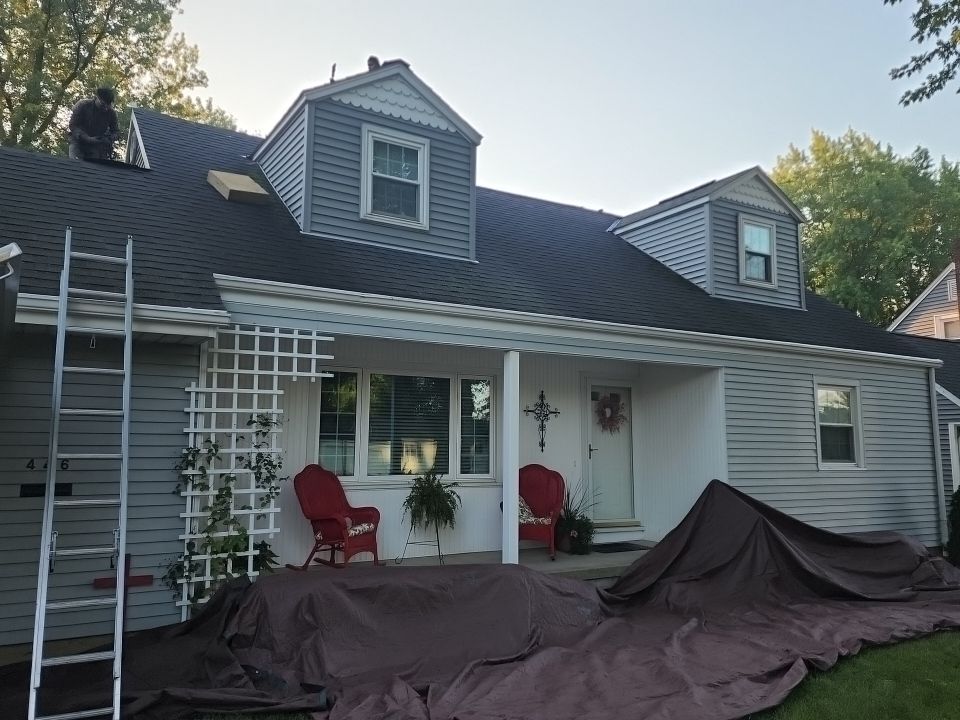 Residential Roofing Installation using GAF Timberline HDZ Charcoal by Nitro Roofing and Construction