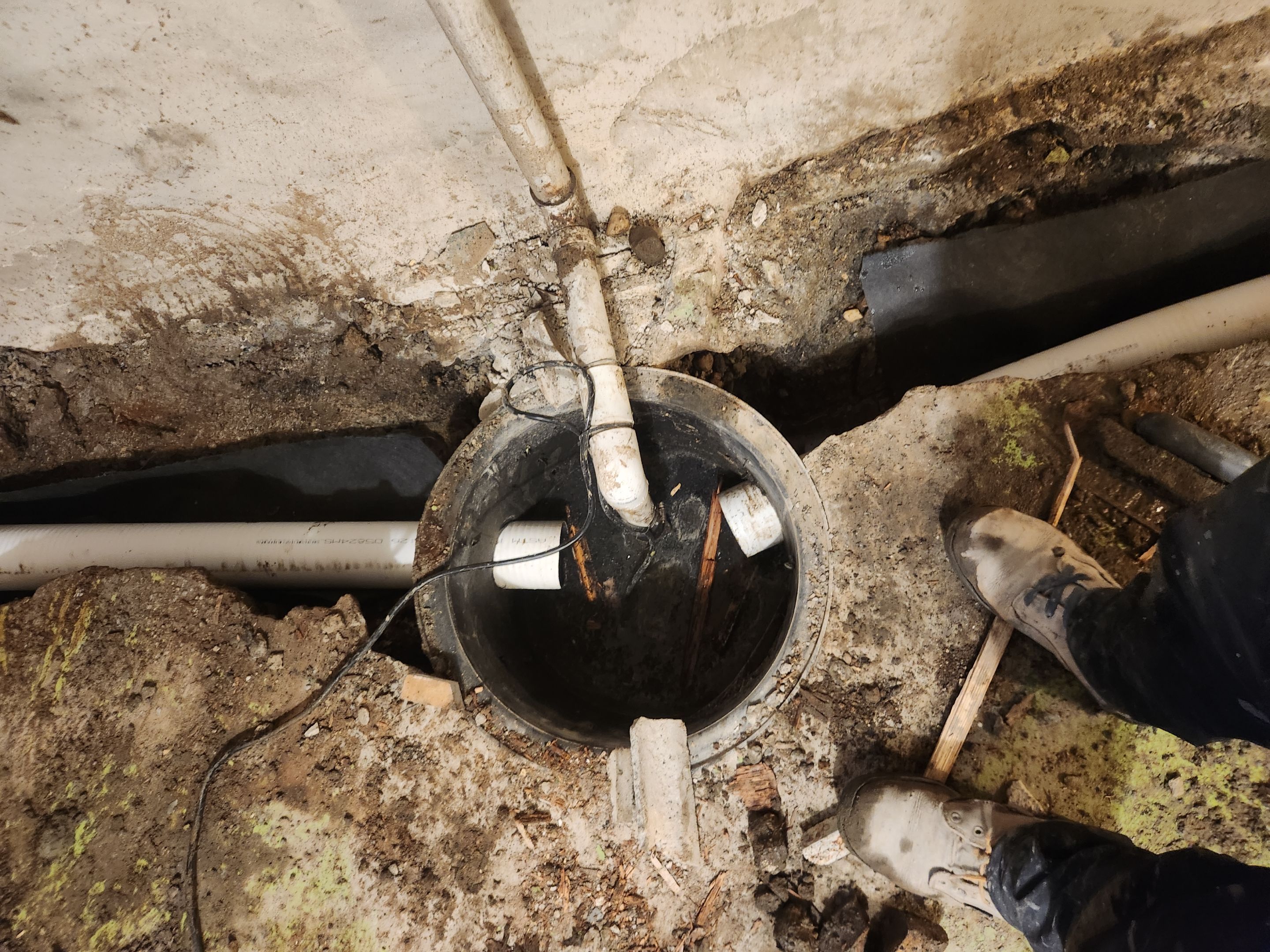 Interior French Drain & Mold Remediation Little Falls NJ by Pure Service Pro, LLC 