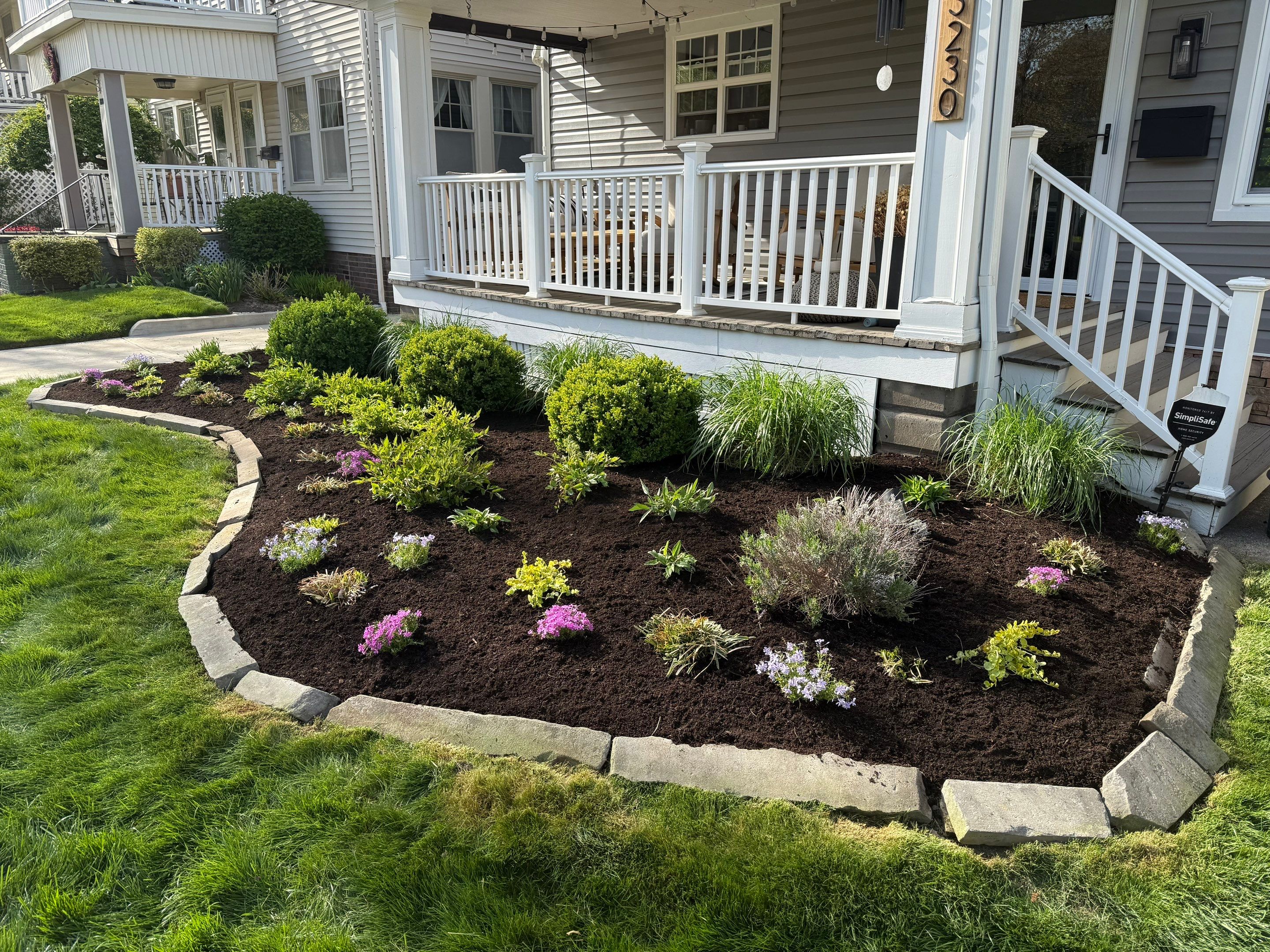 Colorful Cottage Install by Elm Rose Gardens