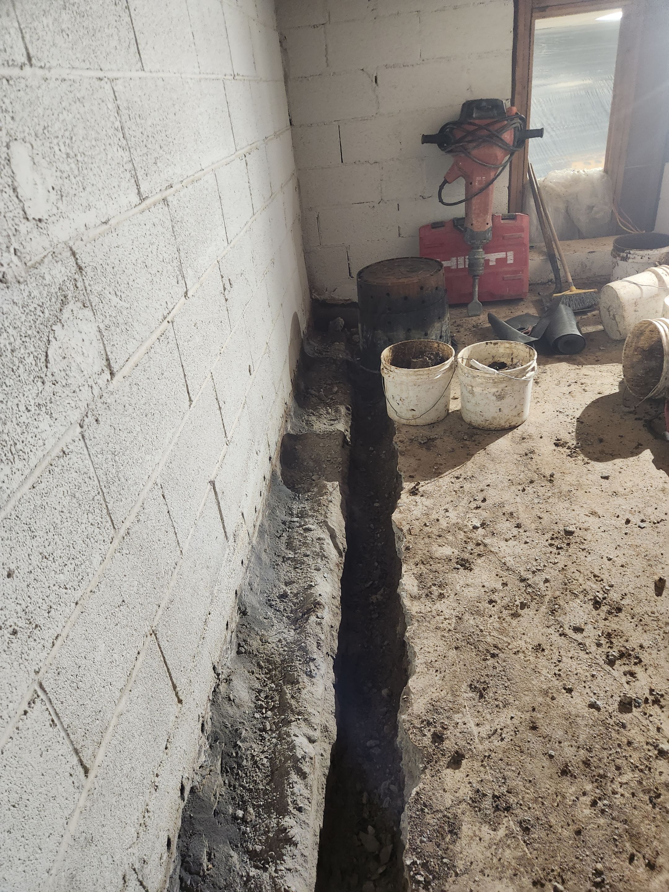 Interior French Drain in Pine Brook NJ by Pure Service Pro, LLC 