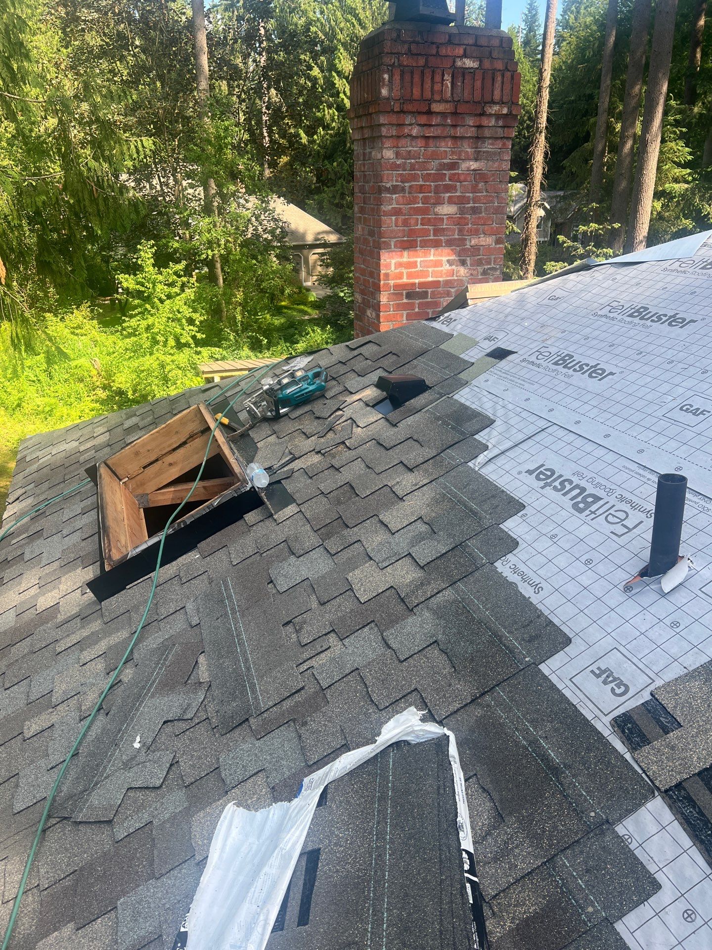 Residential Roofing Installation using GAF HDZ Shingles by Roofing Formula LLC