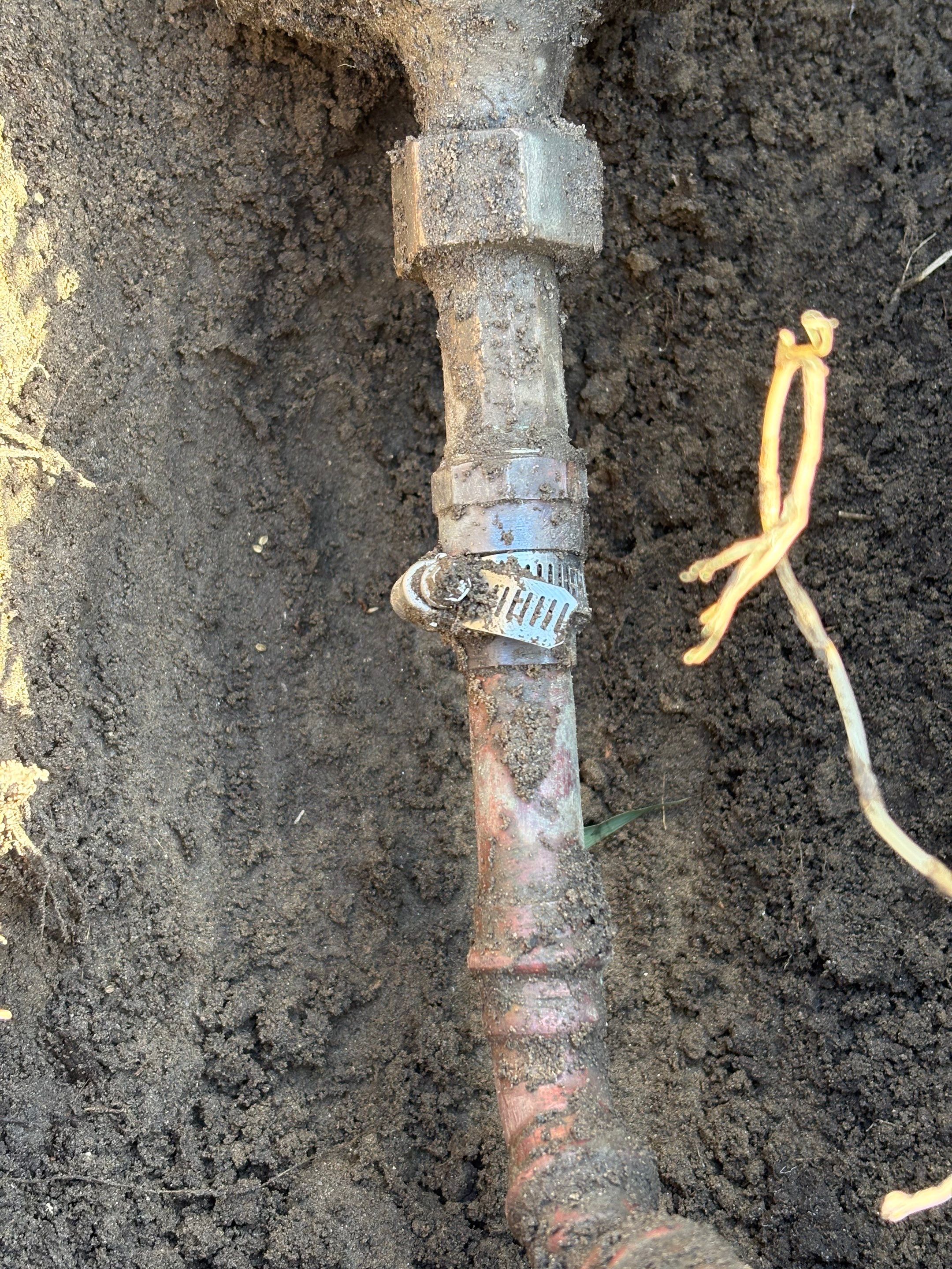 Leak at Water Meter by Professional Plumbing Inc 