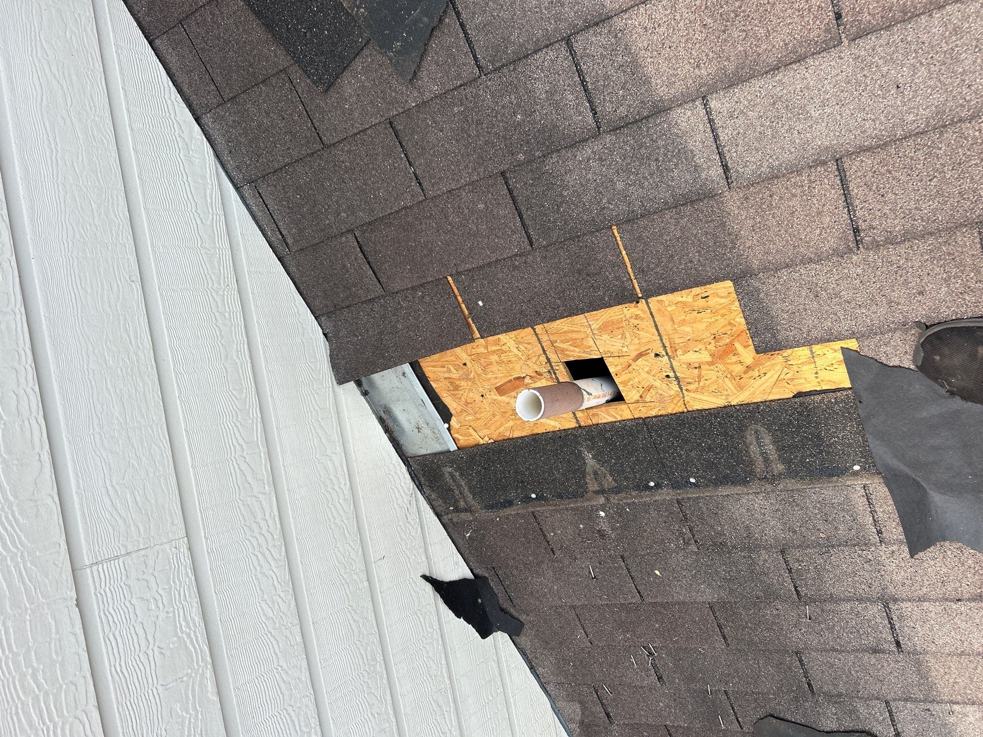Hail Damage using Owen's Corning Duration (Lifetime) Shingles by Roof Repair Company