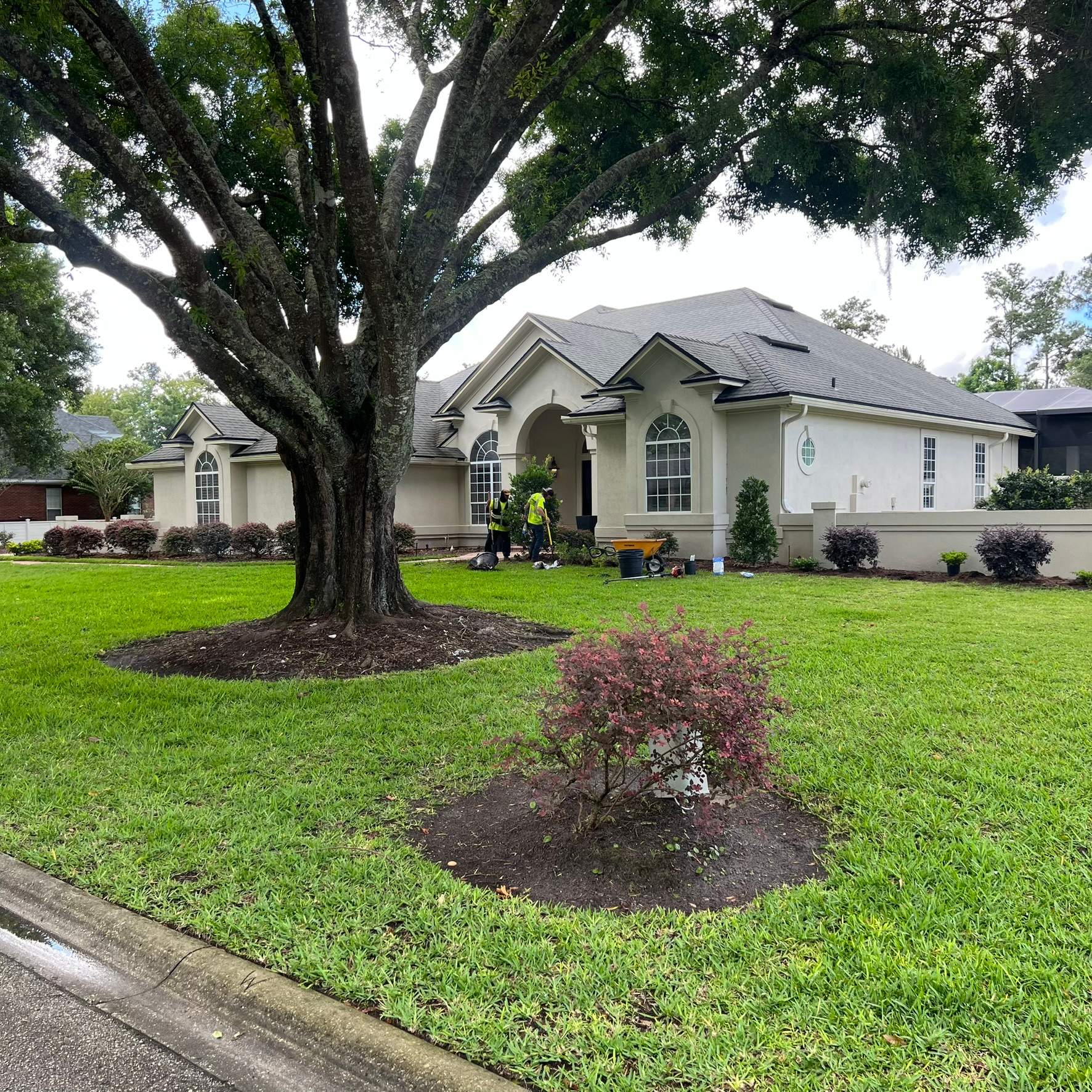 Plant & Mulch Installation | Deerwood Country Club by ProGreen Services