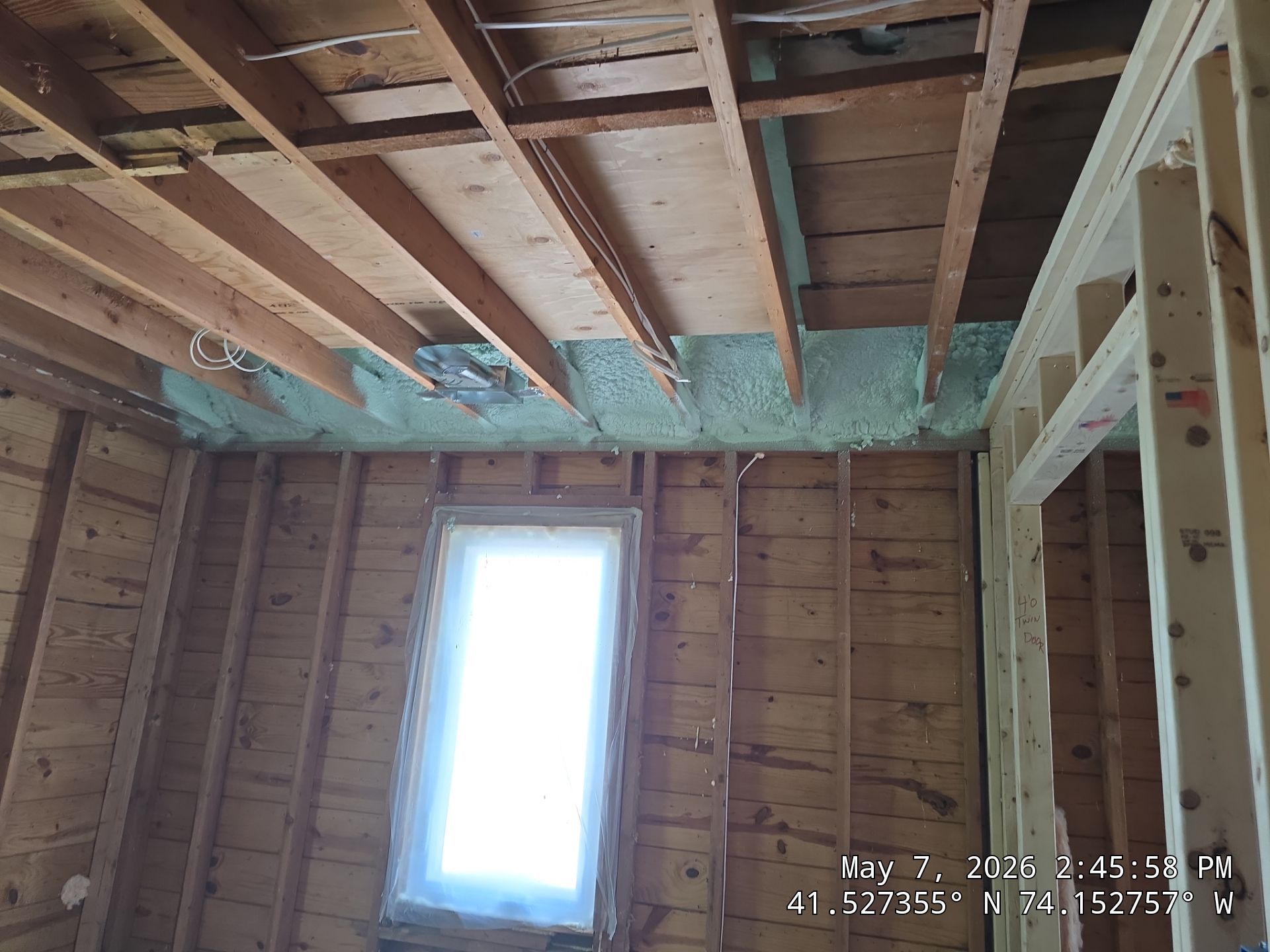 Attic Insulation using Closed Cell Spray Foam by NYS Foam & Energy