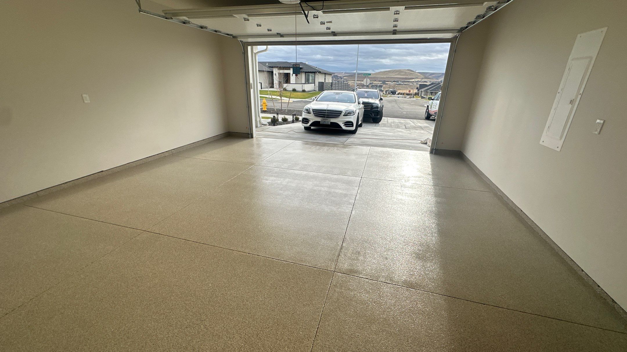 Shop Transformation using Stone/Marble Hybrid by Croc Coatings, LLC