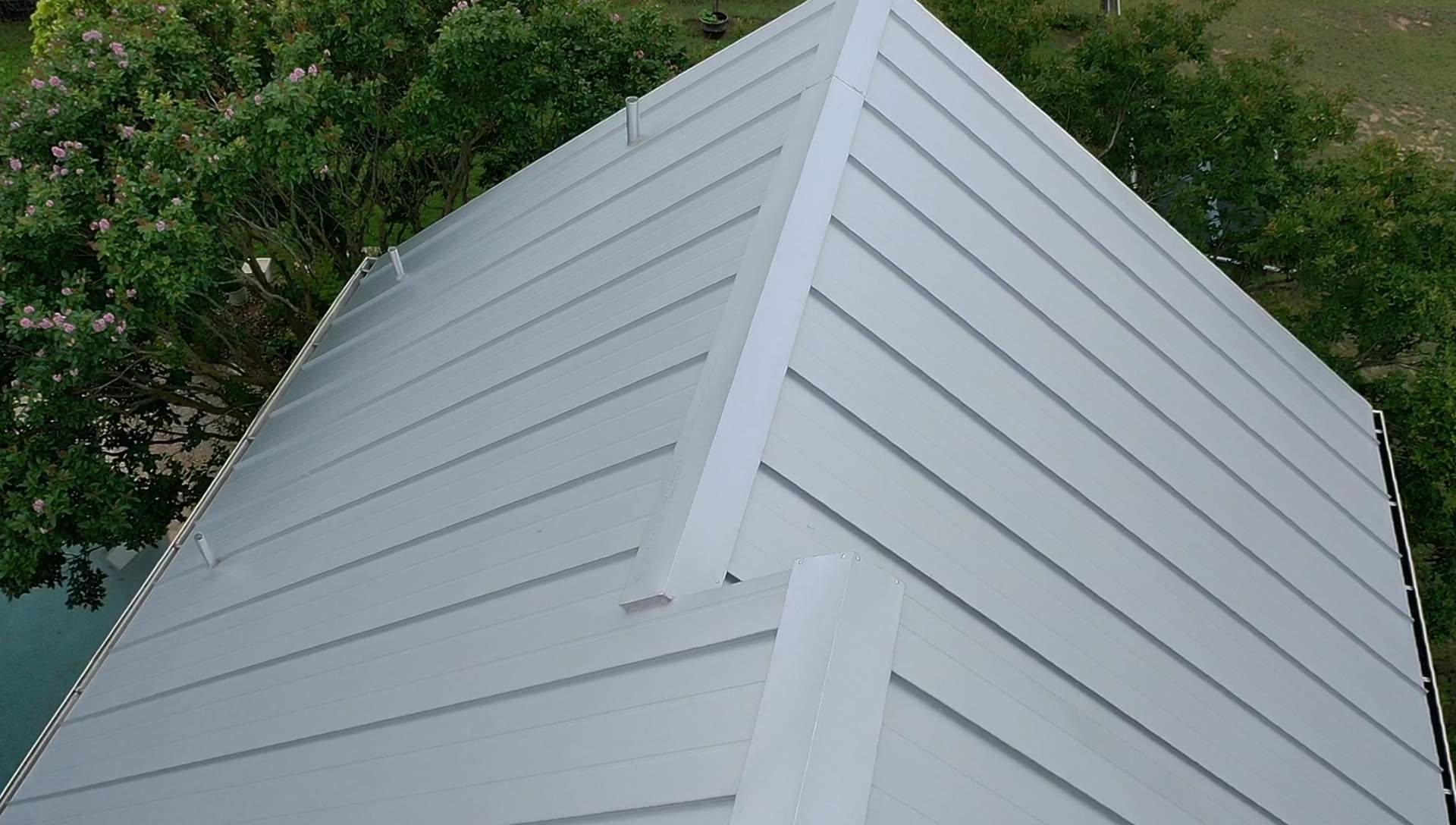 Residential Metal Roof Installation using McElroy Metal by Premier Roofing and Contracting