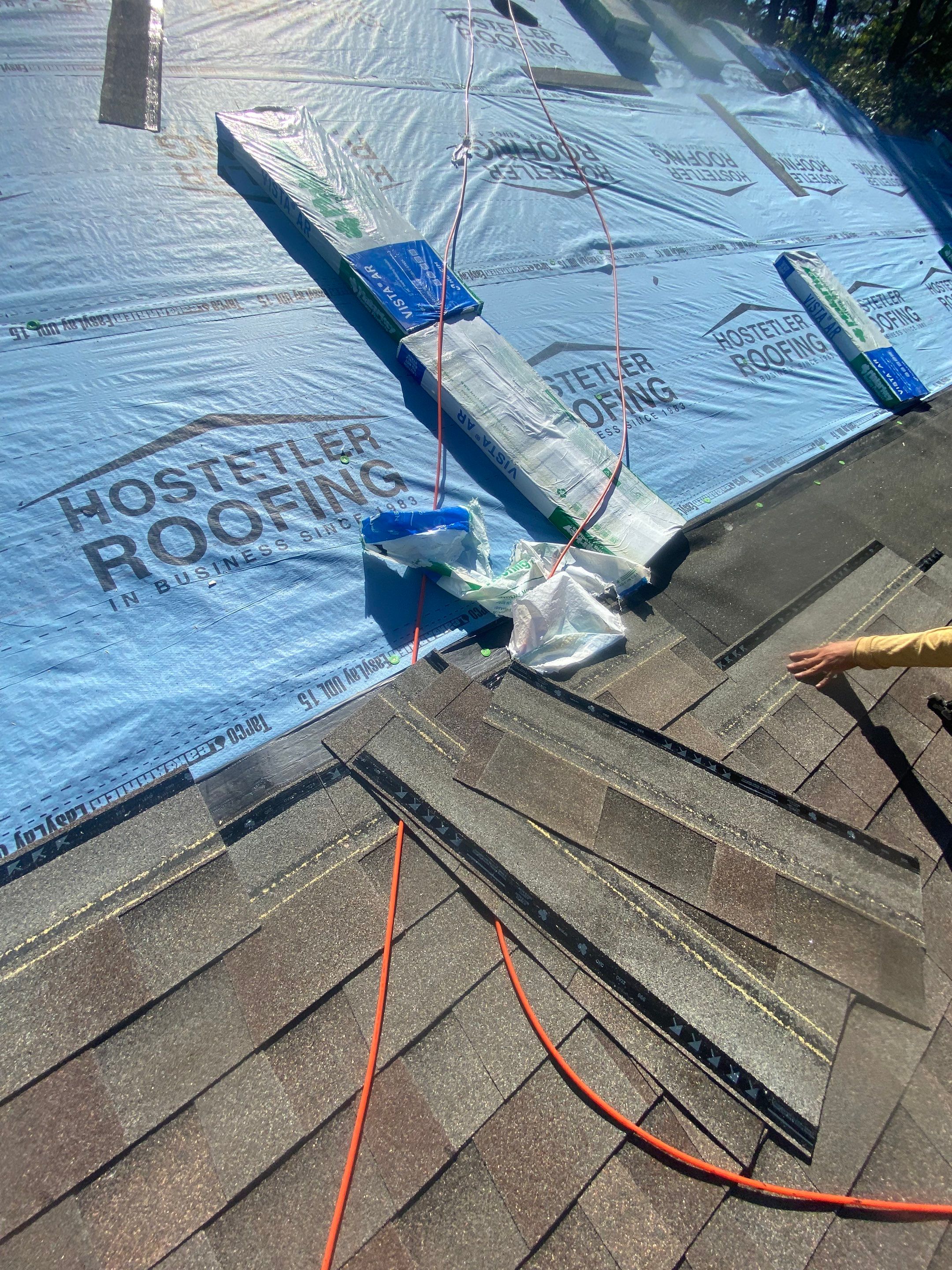 Residential Shingle Reroof using Malarkey Vista by Hostetler Roofing