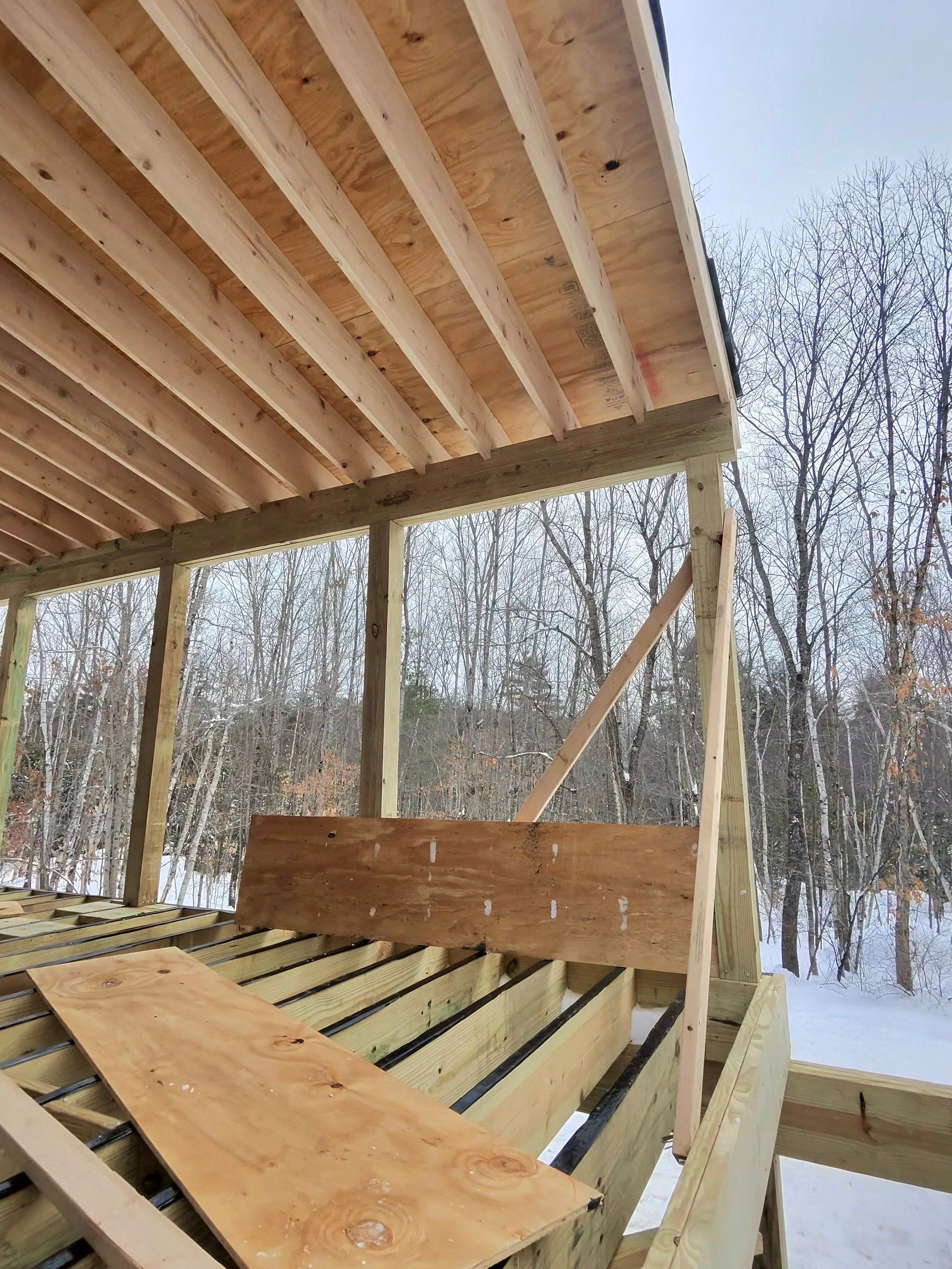 Nottingham Deck Demo - Three Season Build by Tall pine roofing