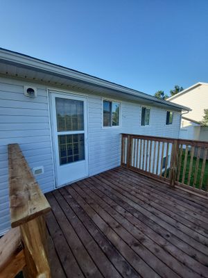 Deck Installation using New wood decking